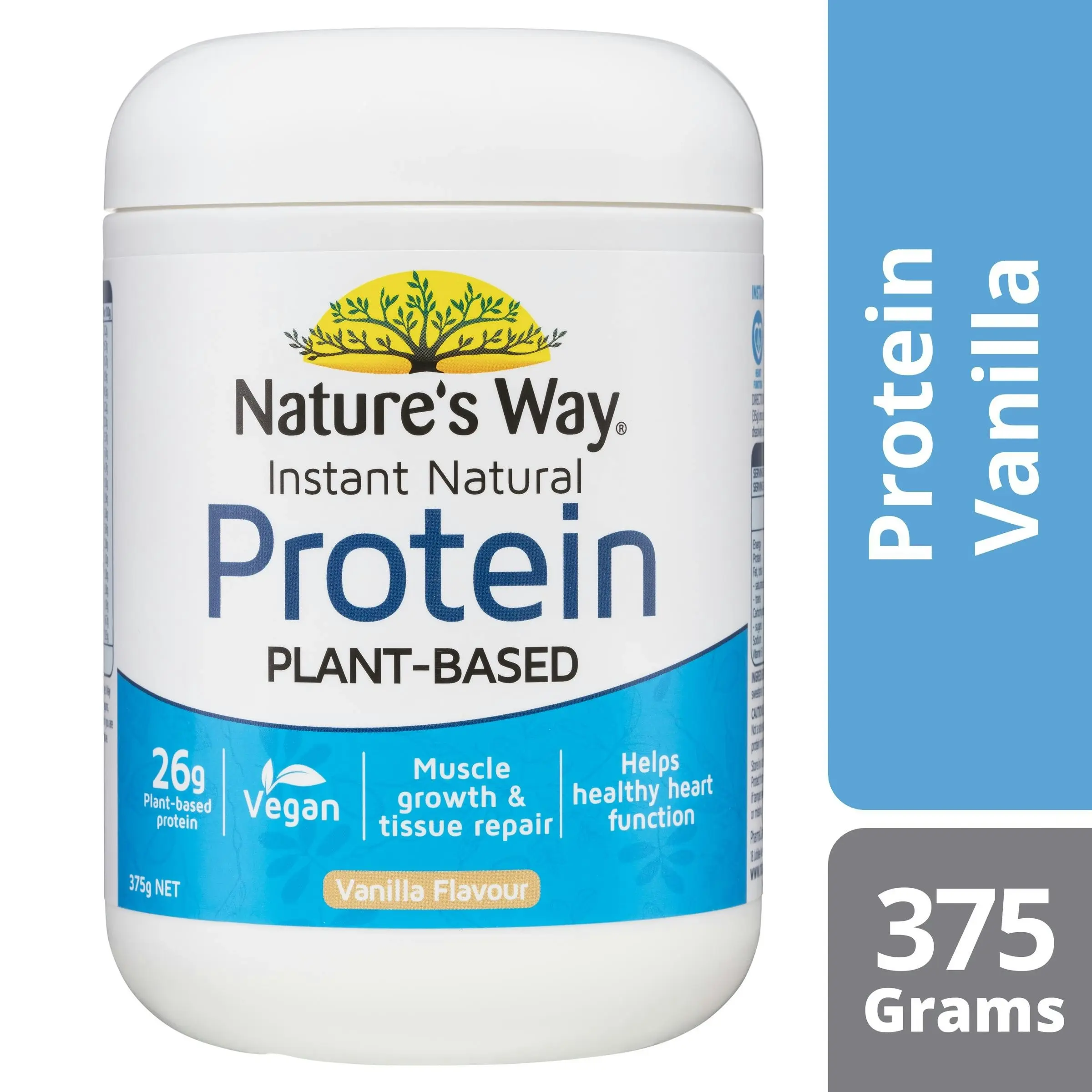 Nature's Way Instant Natural Protein Plant-Based Vanilla 375g