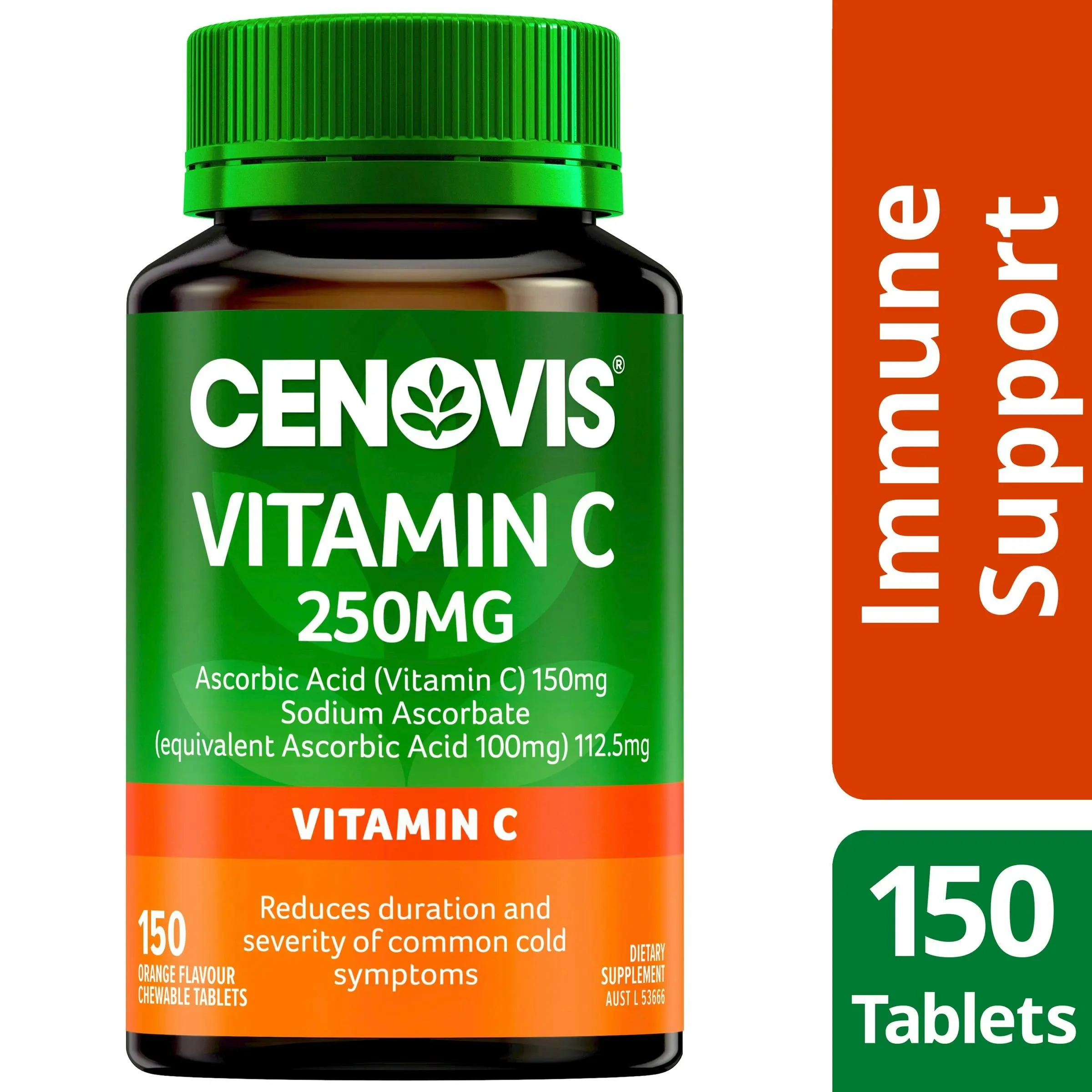 Cenovis Vitamin C 250mg Orange Flavour 150 Tablets