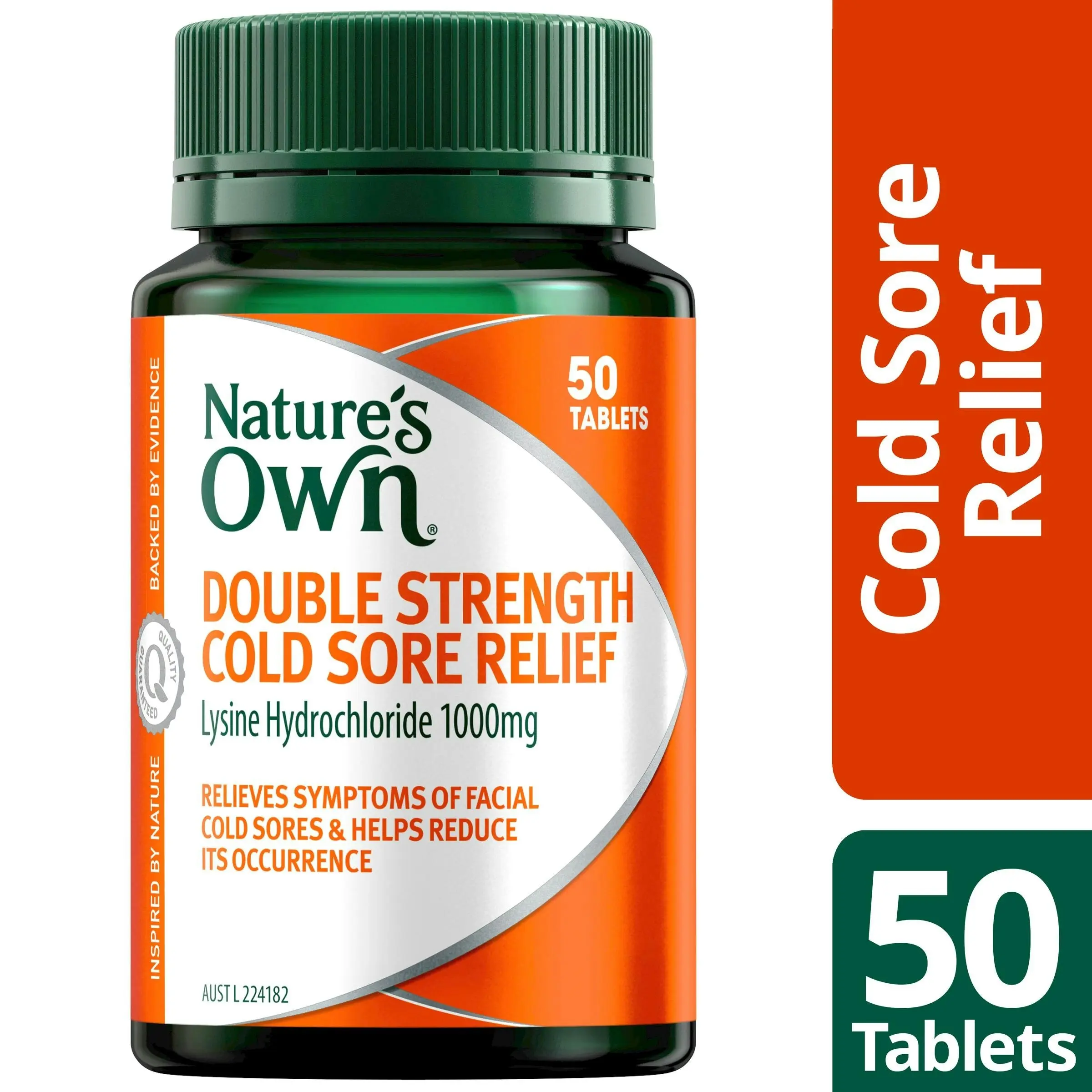 Nature's Own Double Strength Cold Sore Relief 50 Tablets