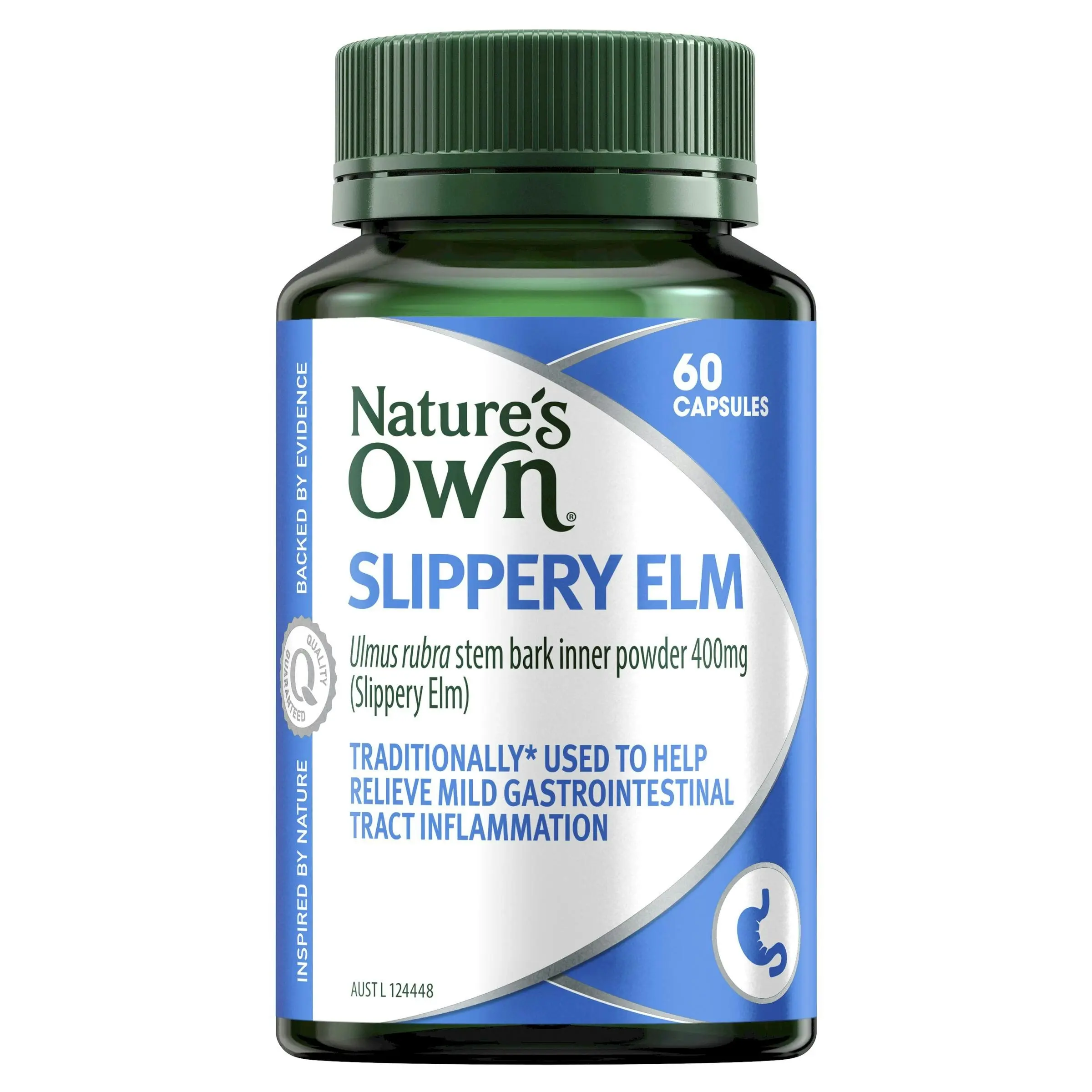 Nature's Own Slippery Elm 400Mg 60 Capsules