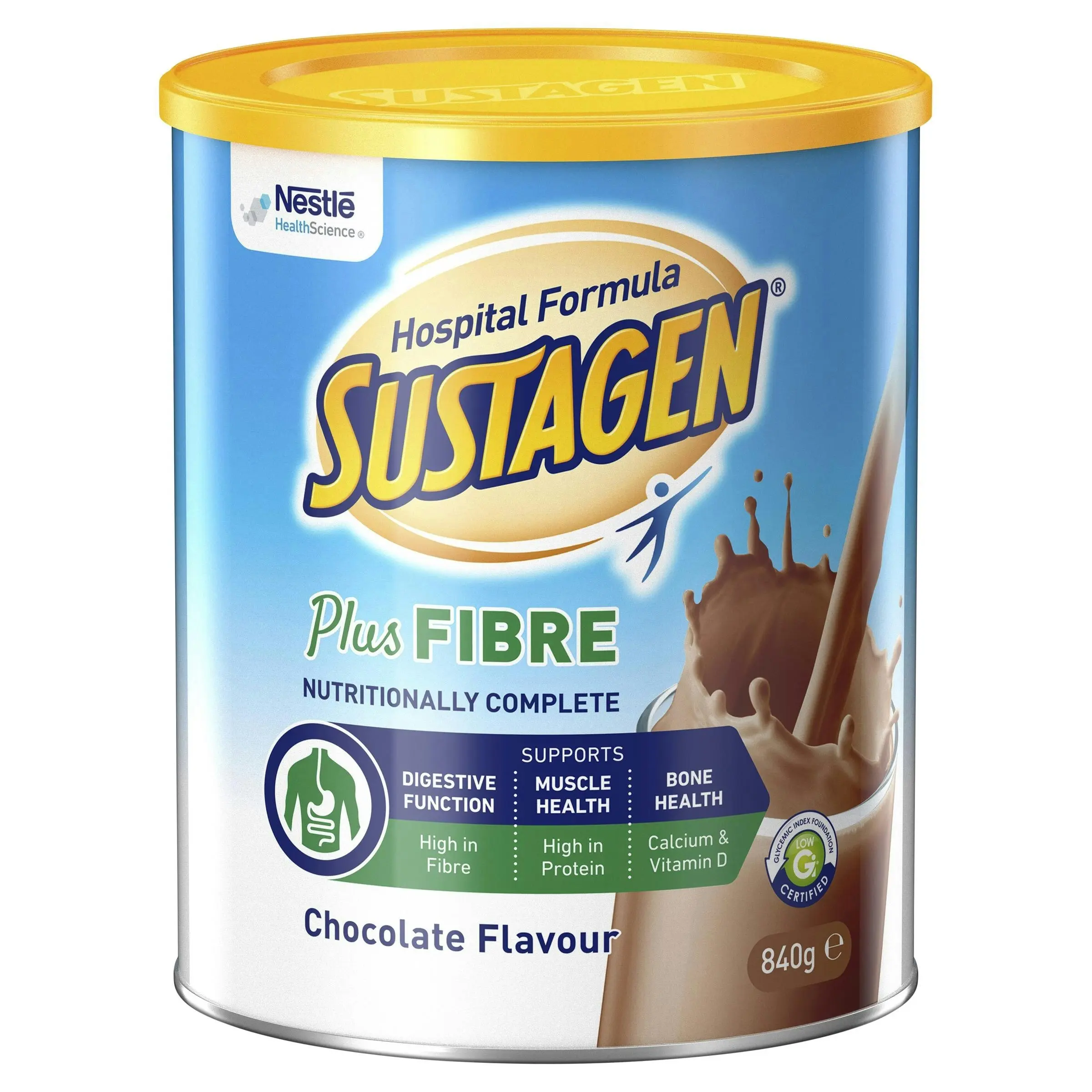 SUSTAGEN Hospital Formula Plus Fibre Chocolate 840g