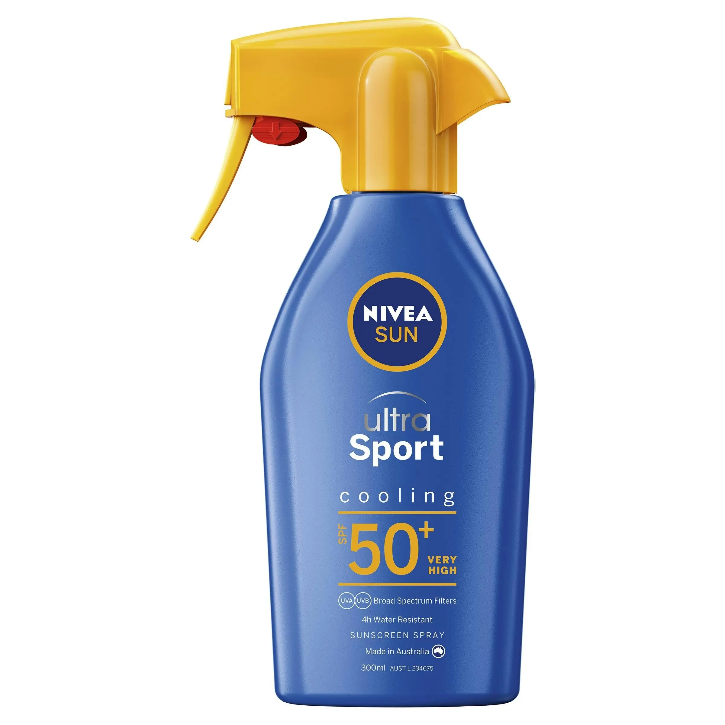 Nivea Sun Ultra Sport Cooling Sunscreen Trigger Spray SPF 50+ 300mL