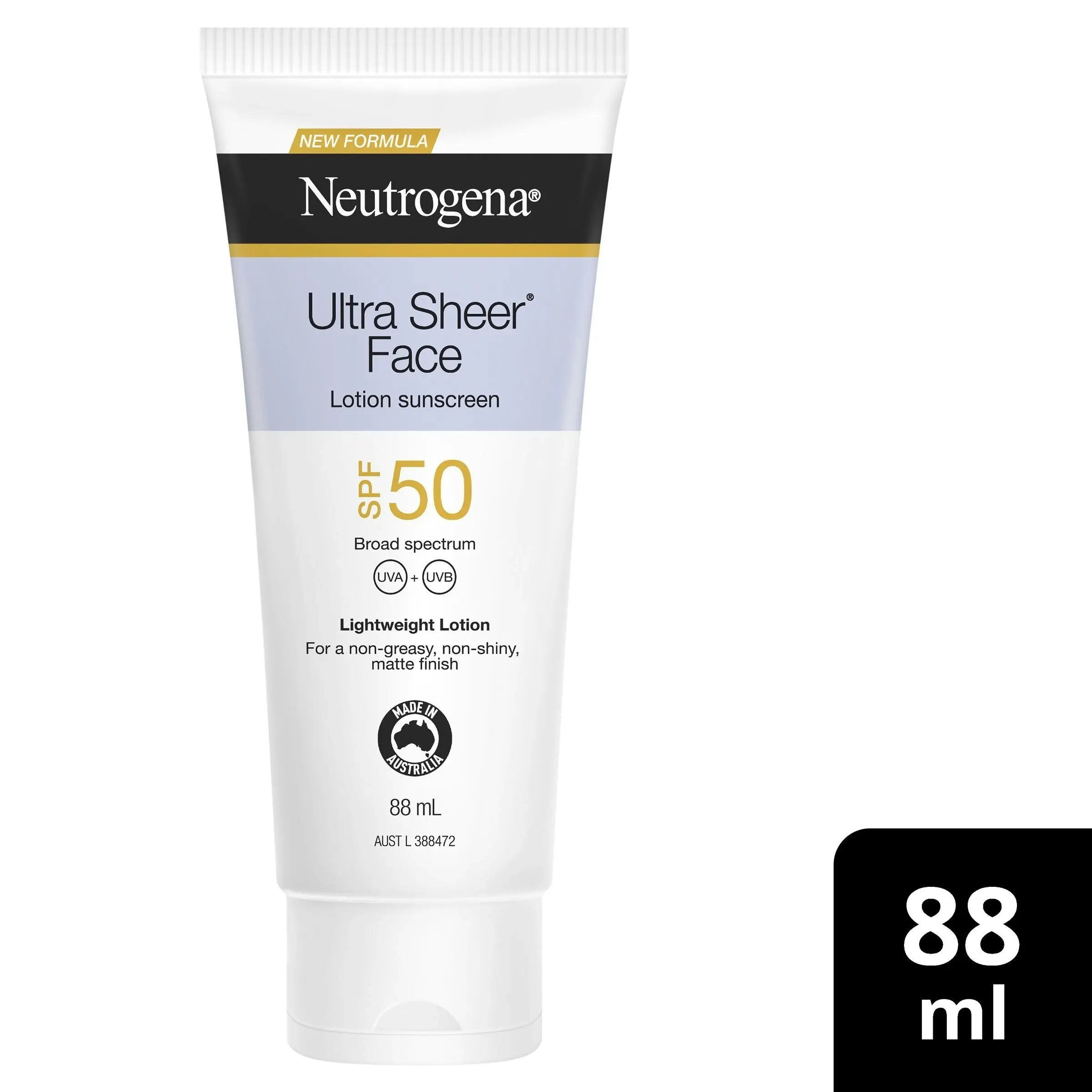 Neutrogena Ultra Sheer Face Lotion Sunscreen SPF50 88 ml