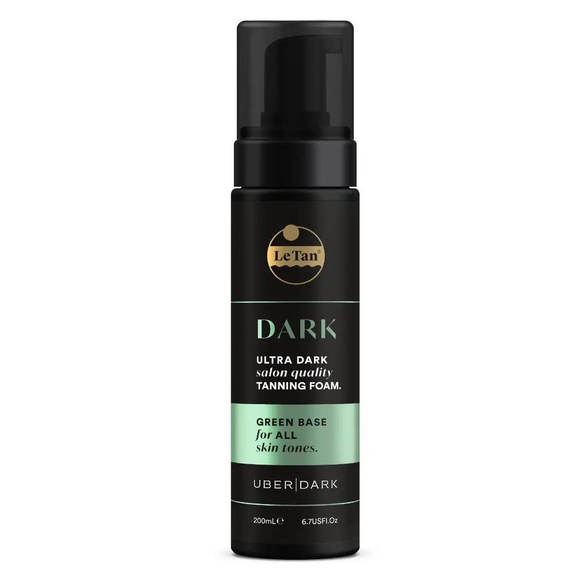 Le Tan Uber Dark Self Tanning Foam Green Base 200mL