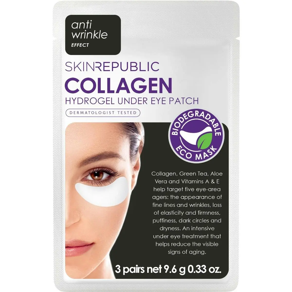 Skin Republic Collagen Hydrogel Under Eye Patch 3 Pairs