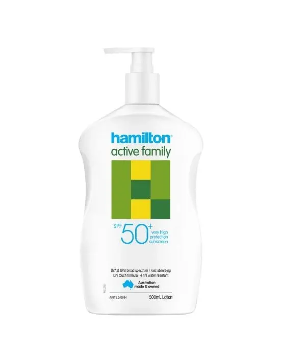 Hamilton Sun Active Family SPF50+ Lotion 500mL