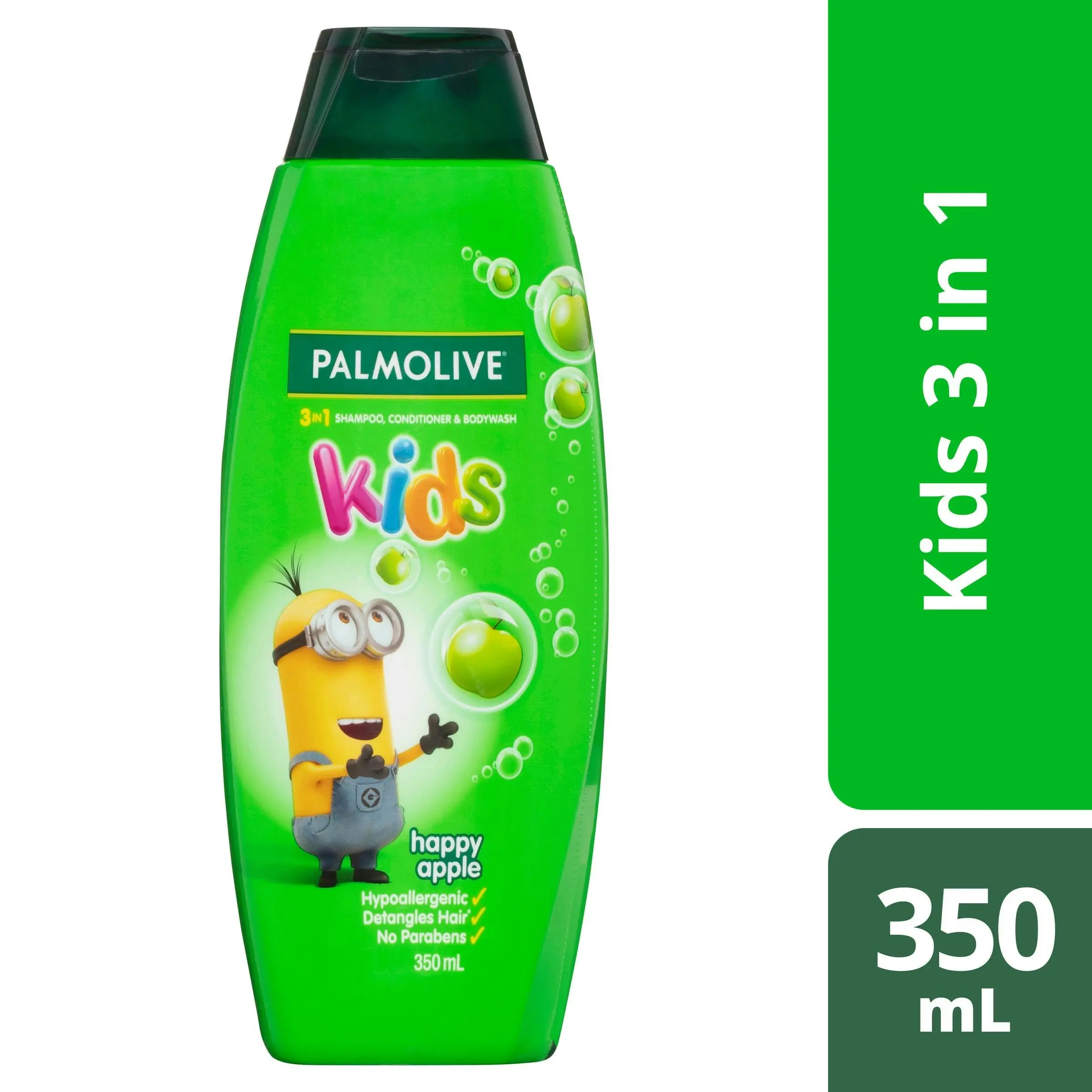 Palmolive 3 in1 Kids Shampoo, Conditioner & Bodywash Minions Happy Apple 350ml