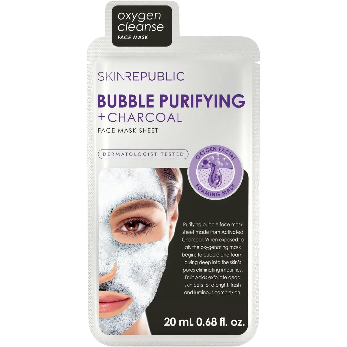 Skin Republic Bubble Purifying & Charcoal Face Mask