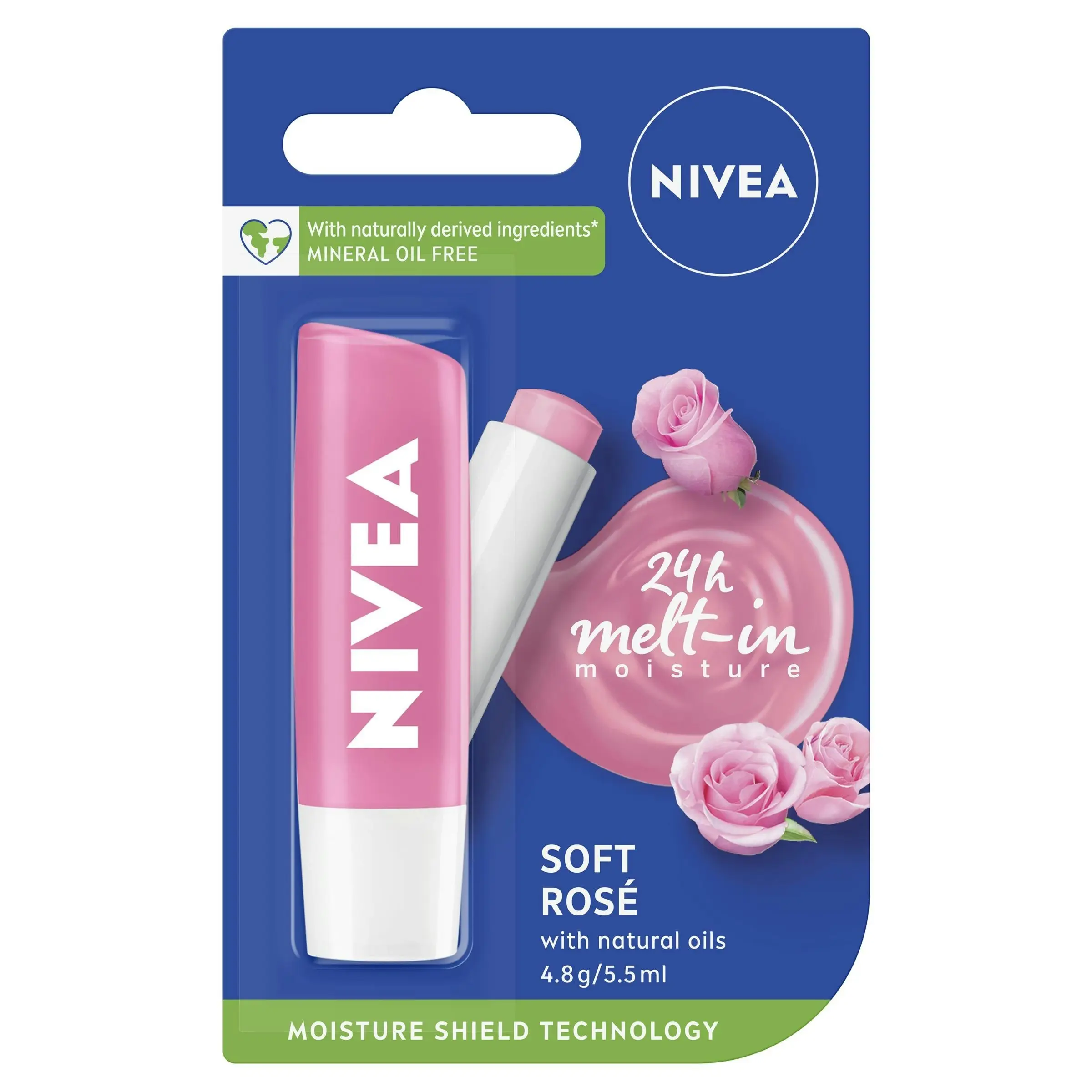 Nivea Lip Balm Soft Rose 4.8g