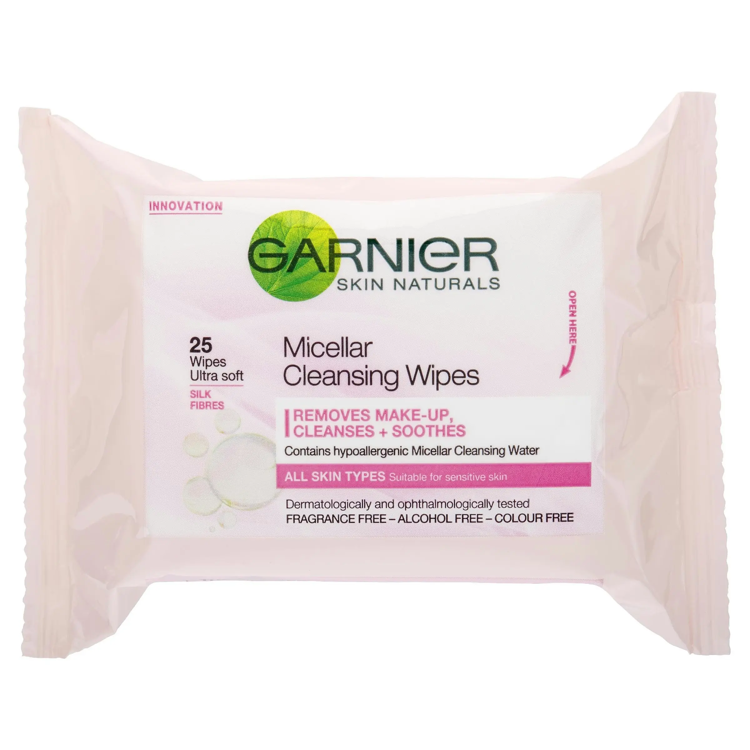 Garnier SkinActive Micellar Cleansing Wipes For All Skin Types 25 Wipes