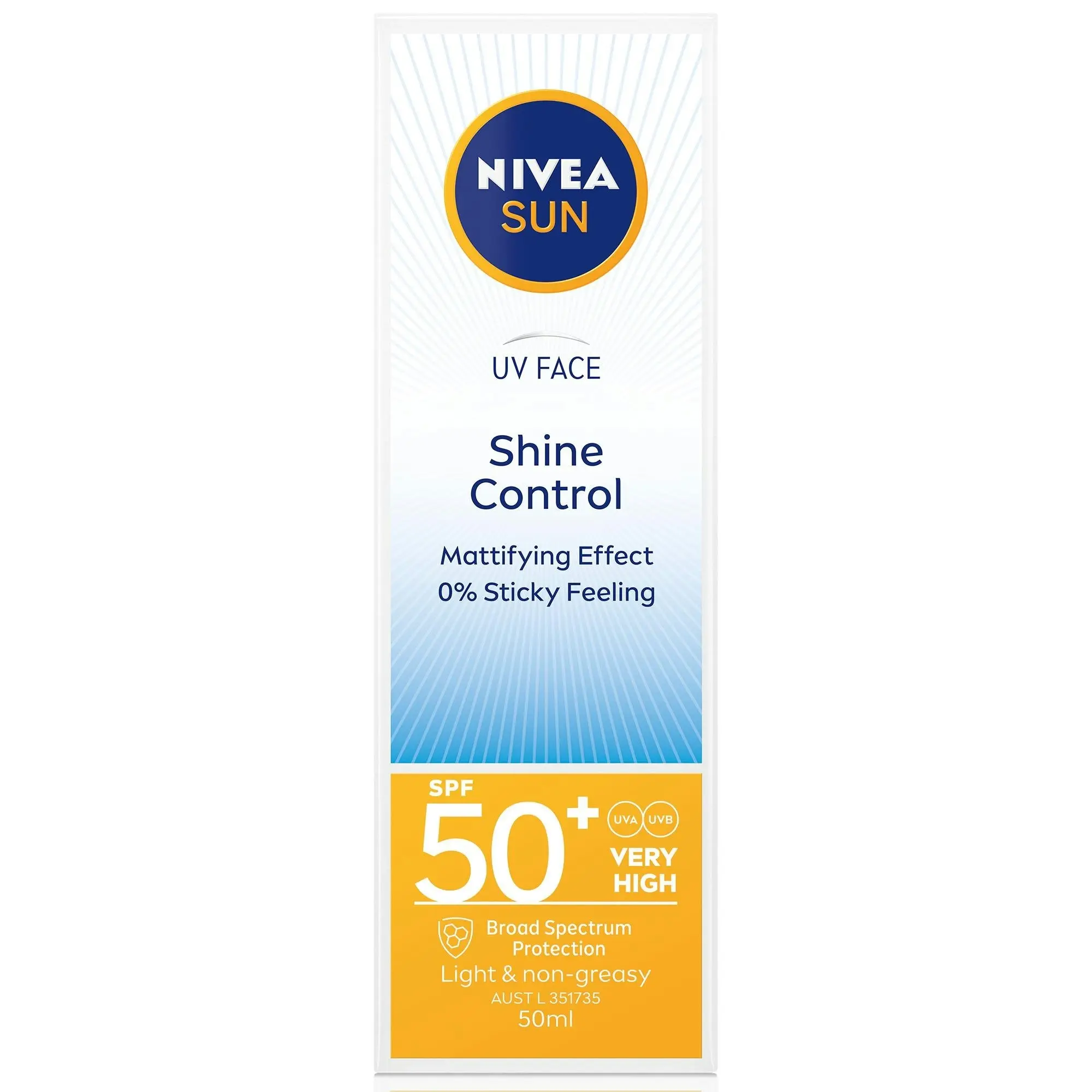 Nivea UV Face Shine Control SPF 50+ 50mL