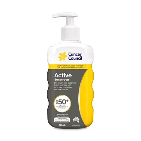 Cancer Council Active SPF50+ Pump 200mL