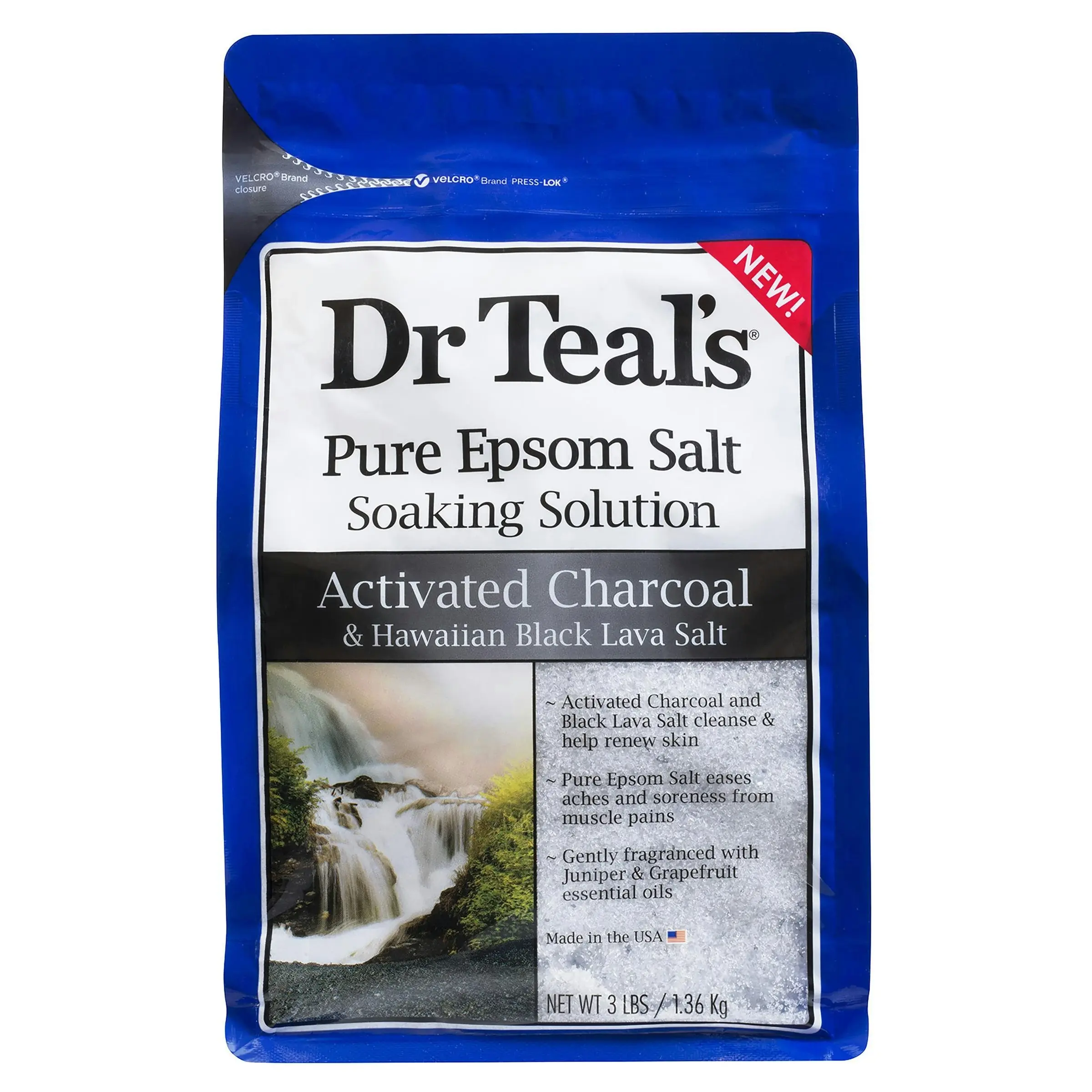 Dr Teal's Epsom Salt Activated Charcoal 1.36kg