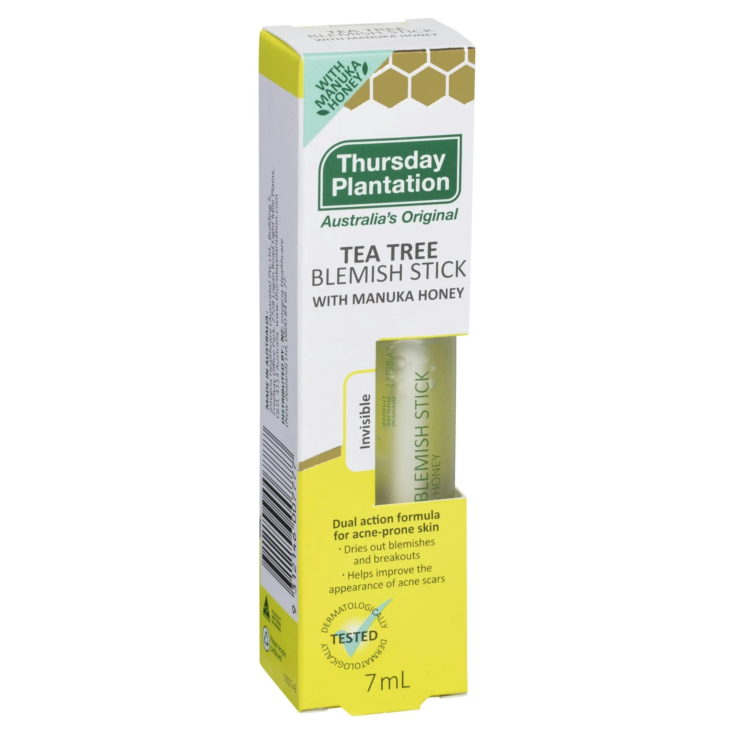 Thursday Plantation Tea Tree Blemish Stick With Manuka Honey 7mL