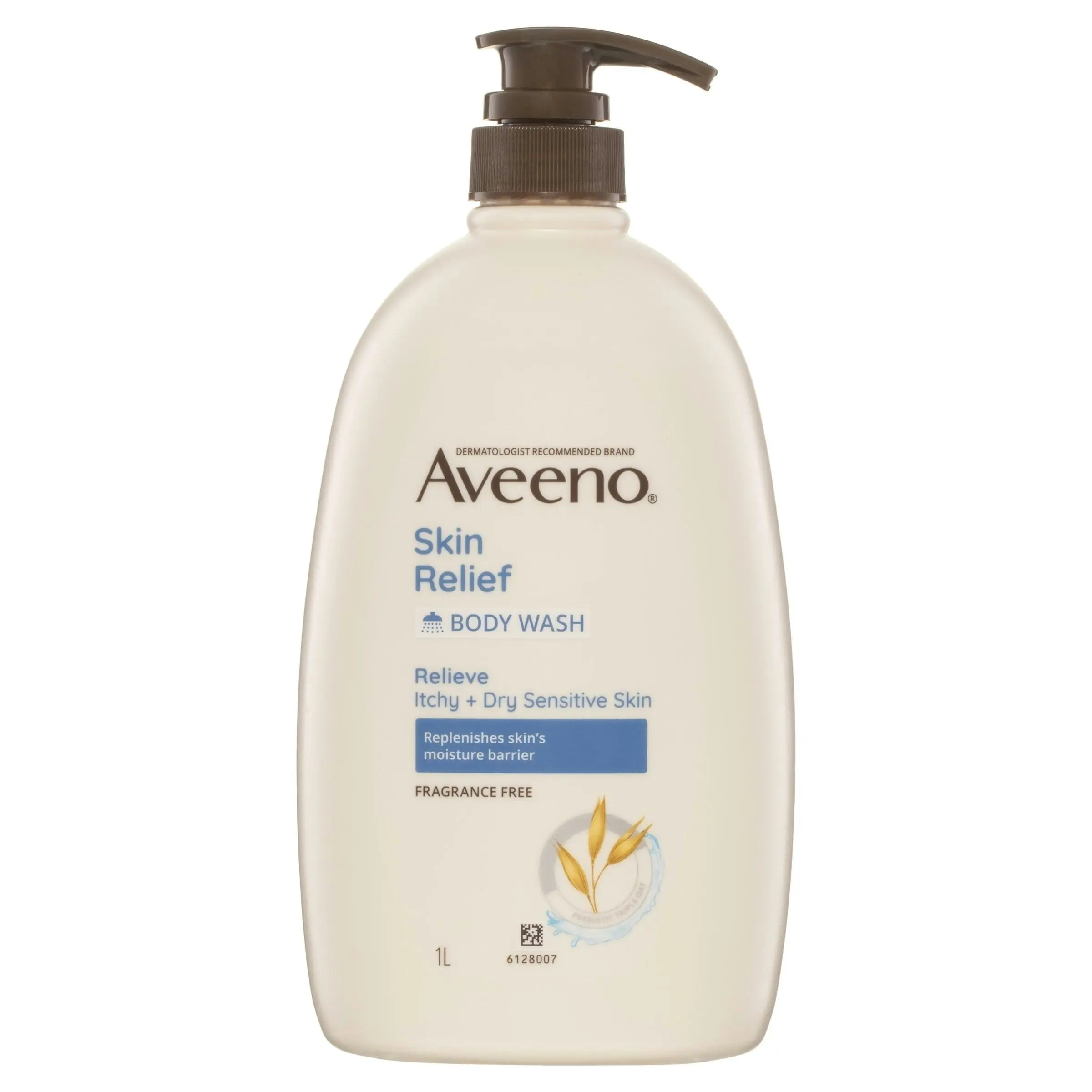 Aveeno Active Naturals Skin Relief Fragrance Free Body Wash 1L