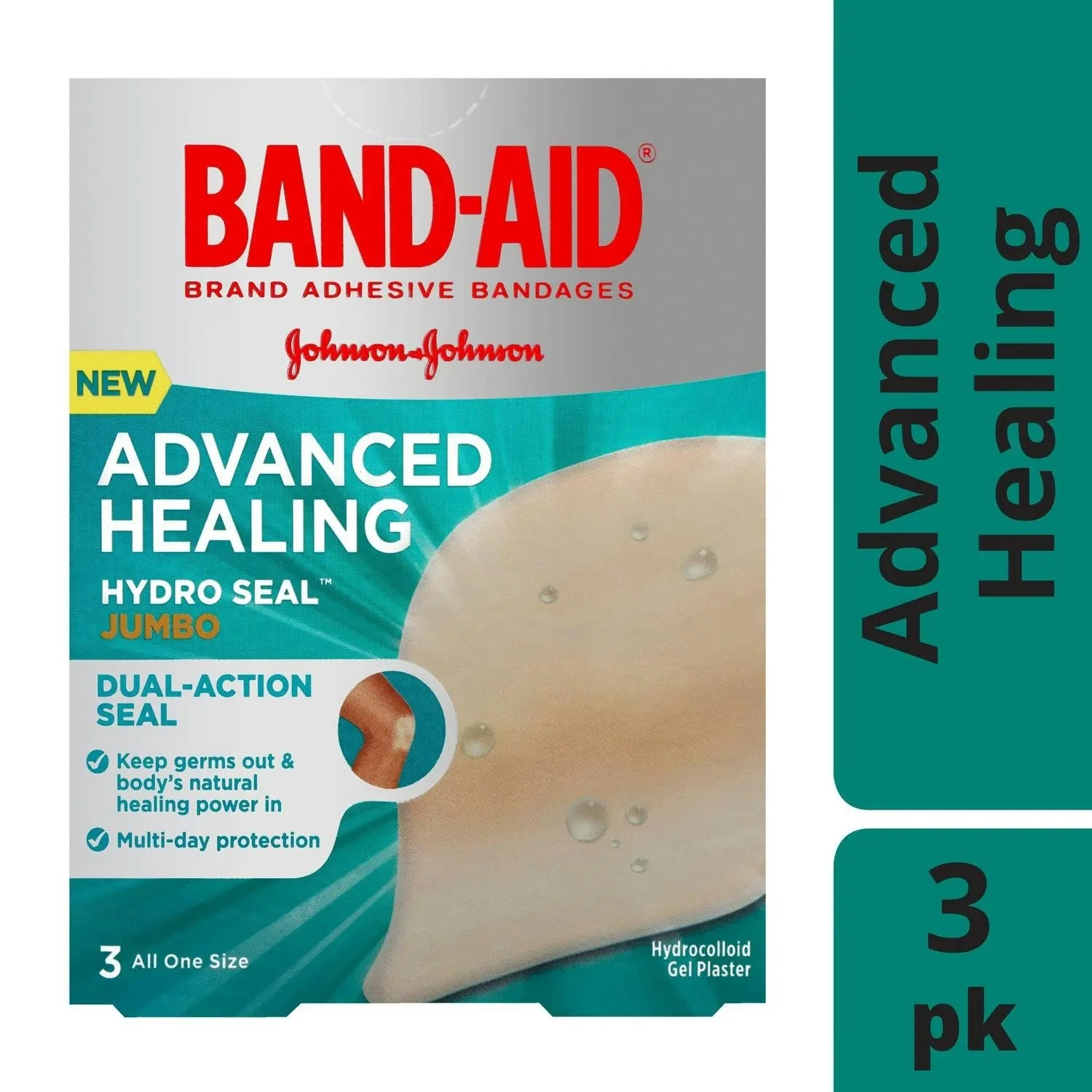 BAND-AID Advanced Healing Hydro Seal Jumbo 3 Pack