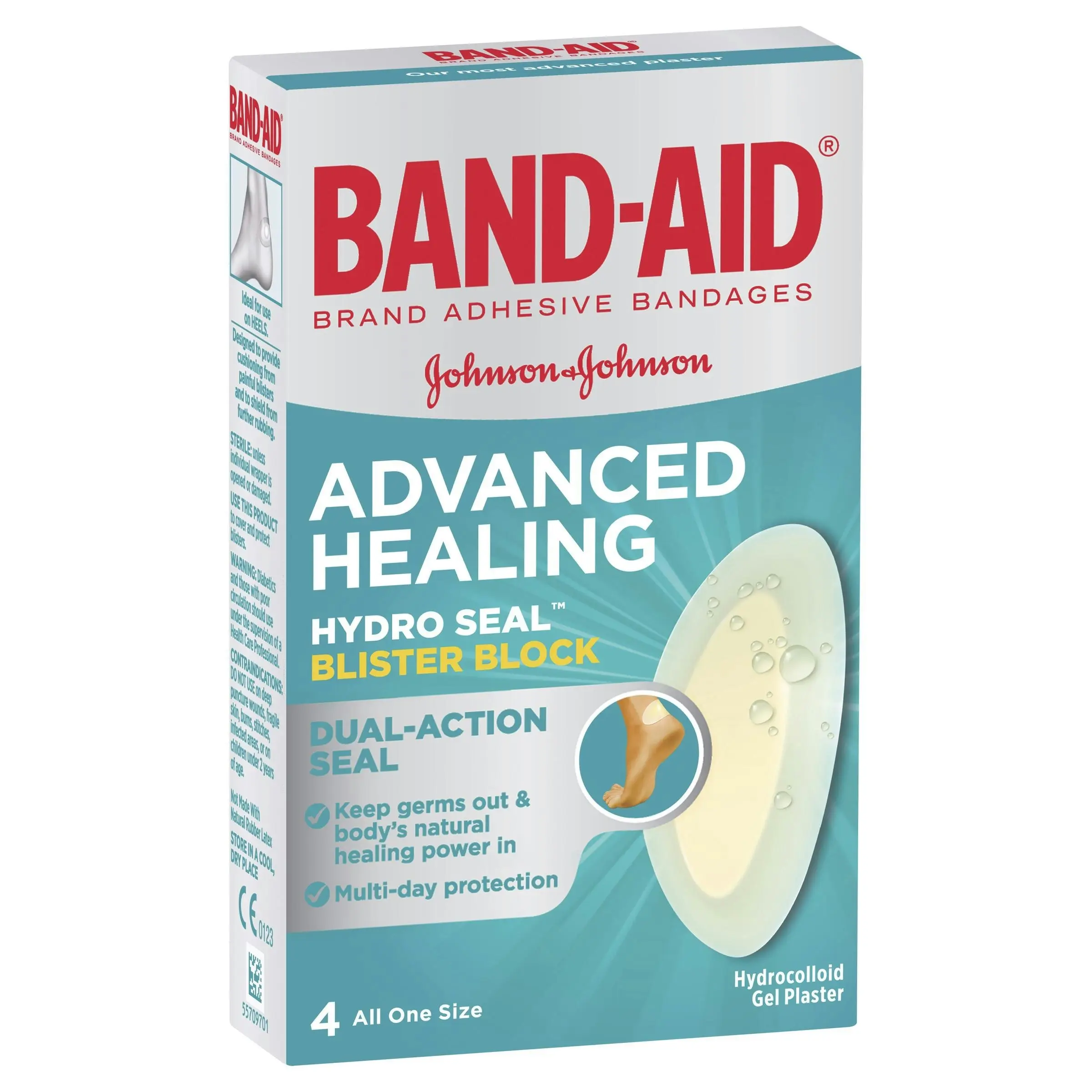 BAND-AID Advanced Healing Hydro Seal Blister Block 4 Pack