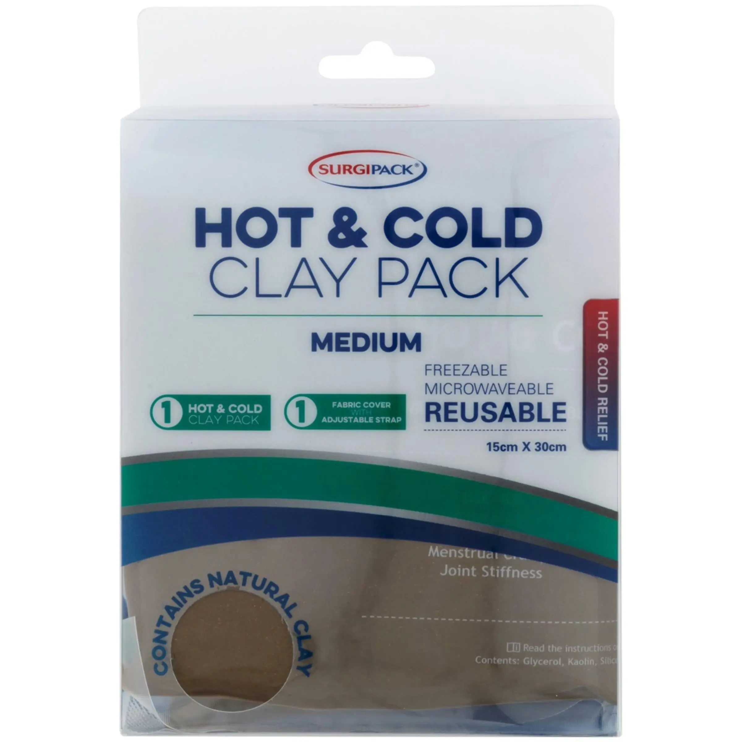 SurgiPack Hot & Cold Clay Pack Medium