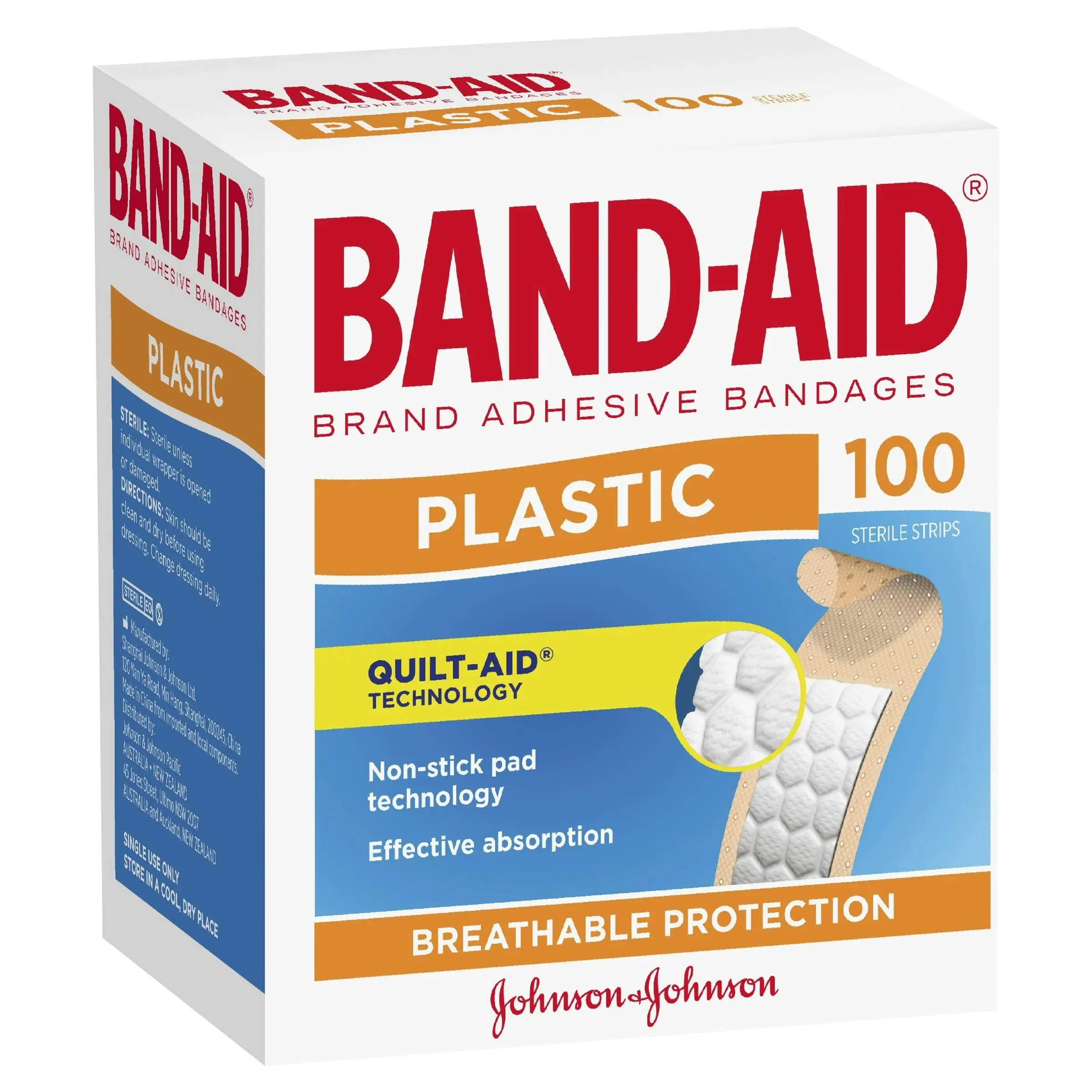 BAND-AID Plastic Strips 100 Pack