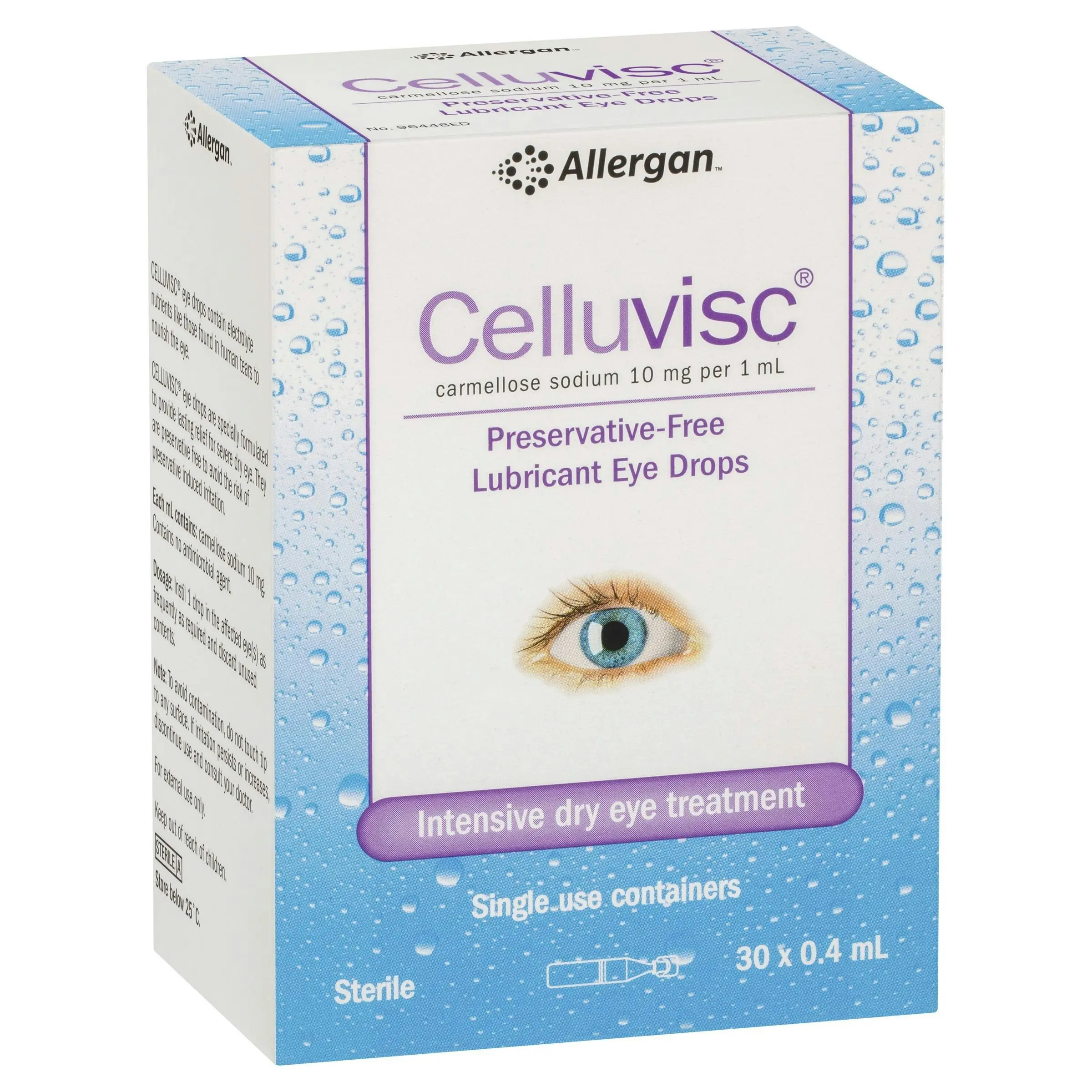 CELLUVISC Lubricant Eye Drops 30 x 0.4mL