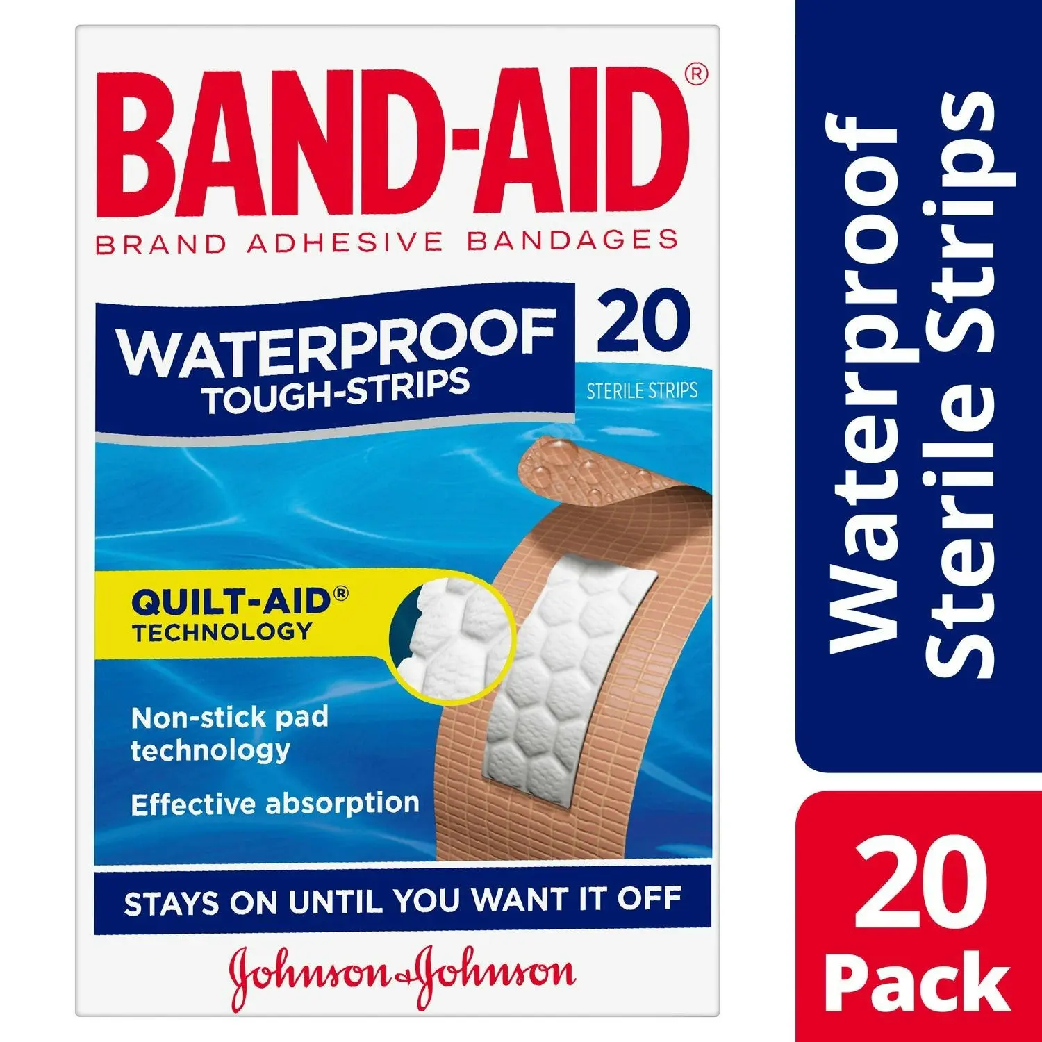 BAND-AID Waterproof Tough Strips 20 Pack