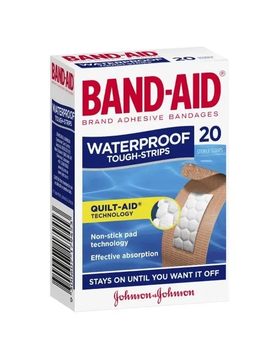 BAND-AID Waterproof Tough Strips 20 Pack