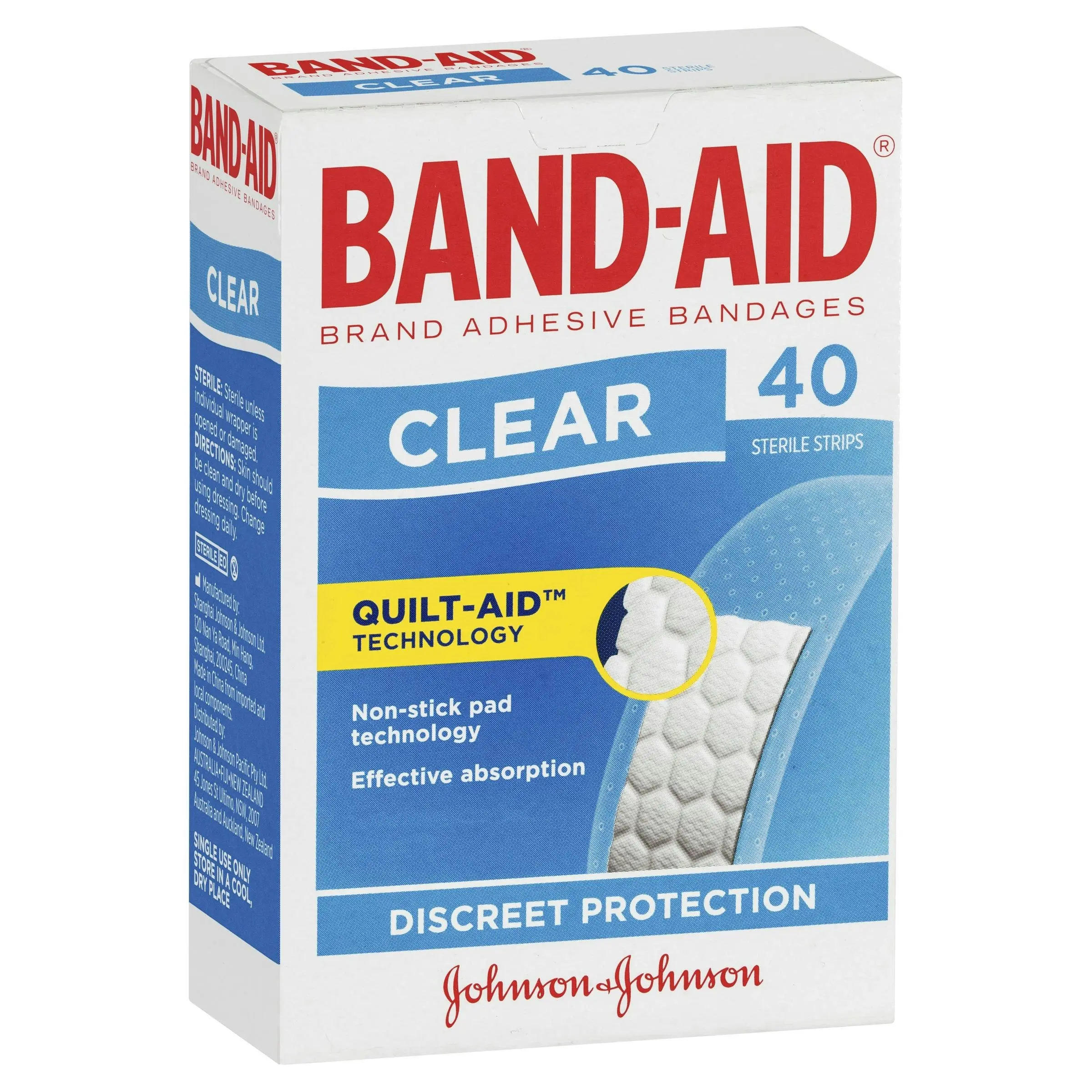 BAND-AID Clear Strips 40 Pack