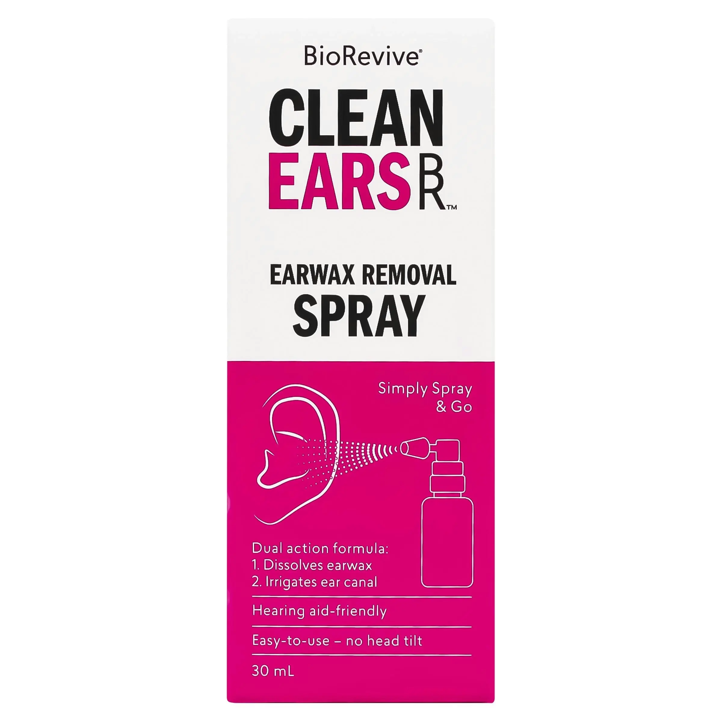 BioRevive CleanEars Earwax Removal Spray 30ml