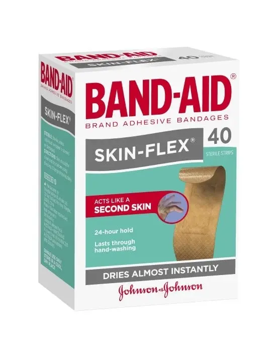 BAND-AID Skin-Flex Strips 40 Pack