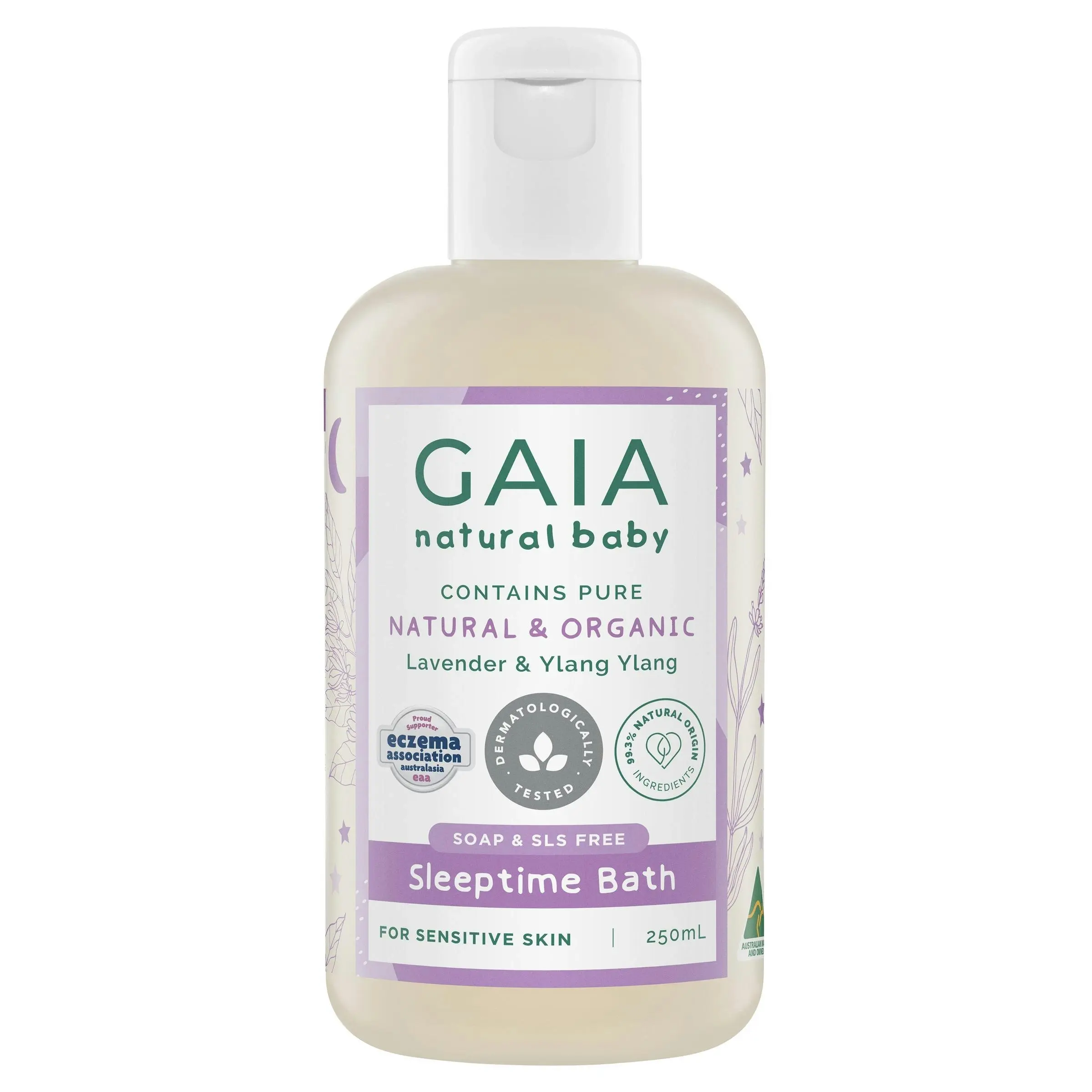 Gaia Natural Baby Sleeptime Bath Wash 250mL