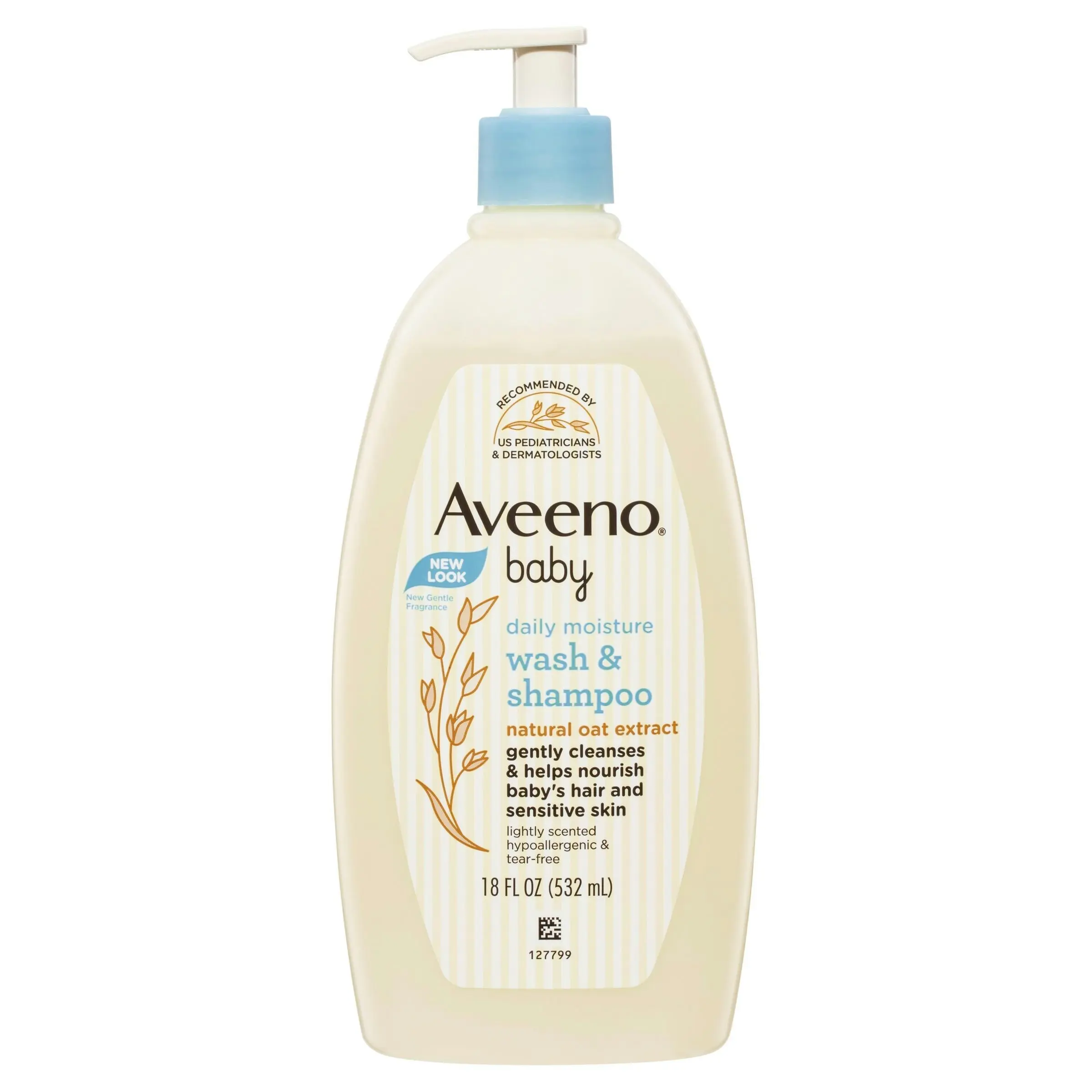 Aveeno Baby Lightly Scented Wash & Shampoo 532mL