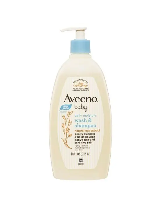 Aveeno Baby Lightly Scented Wash & Shampoo 532mL