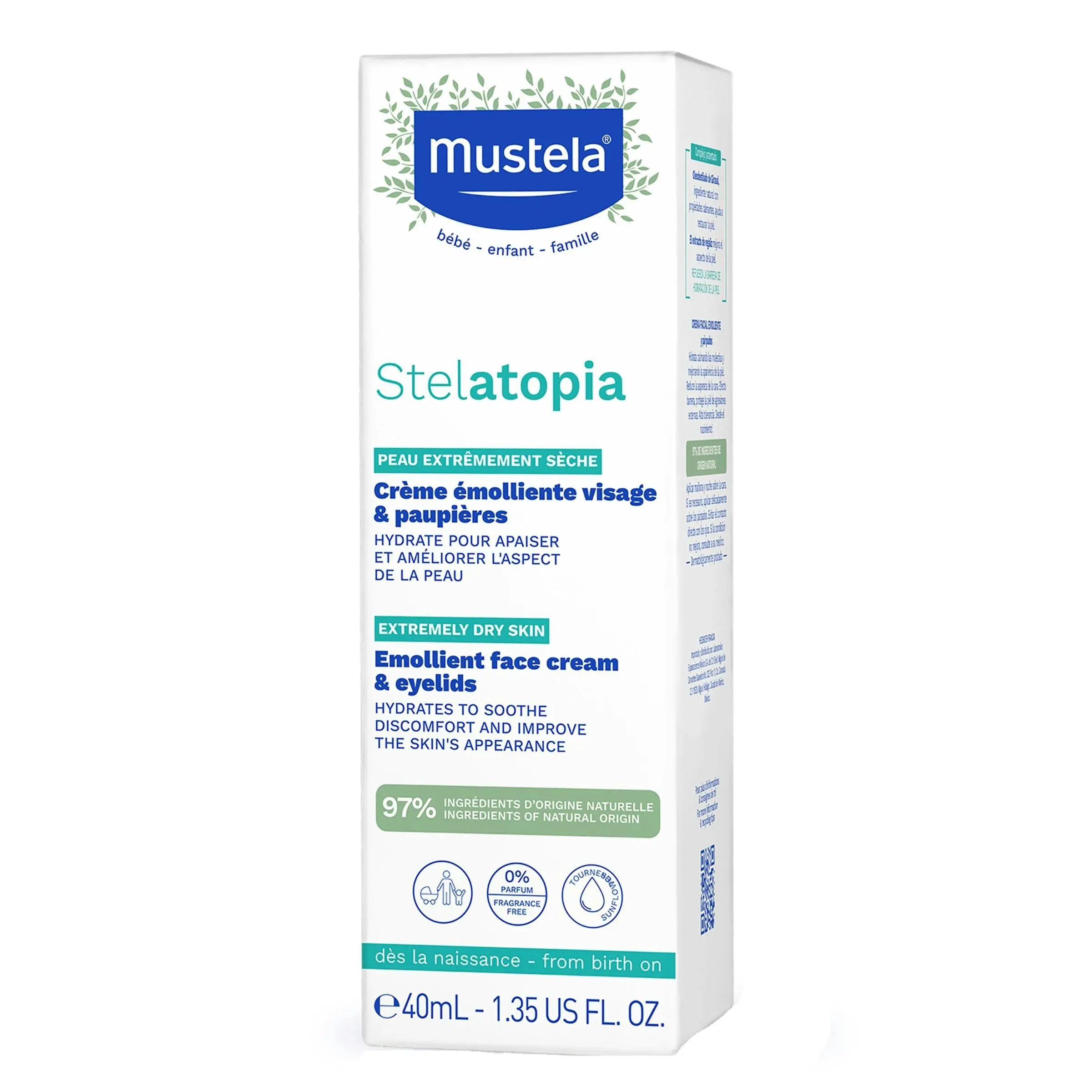 MUSTELA Stelatopia® Emollient Face Cream 40ml