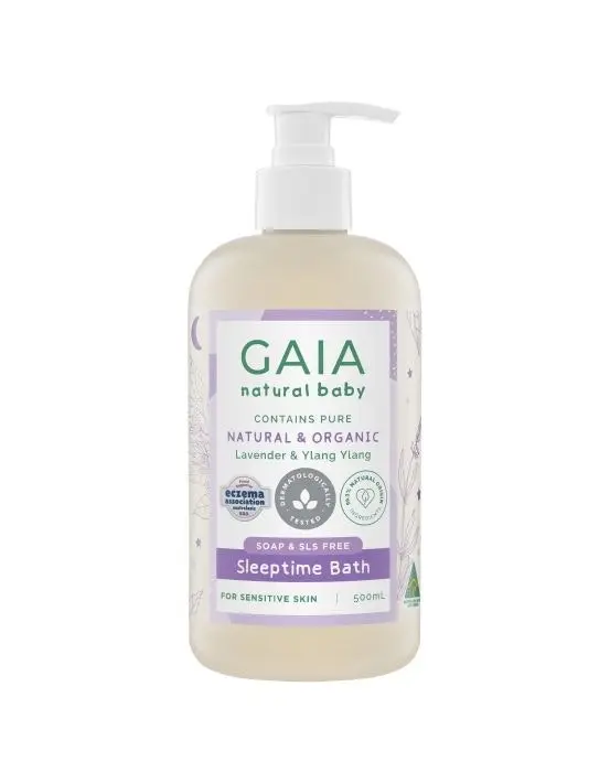 Gaia Natural Baby Sleeptime Bath Wash 500mL