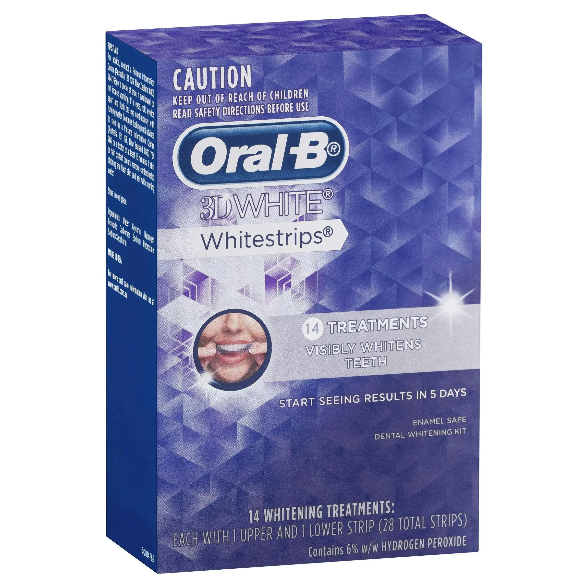 Oral B 3D White Whitening Strips 14 Pack