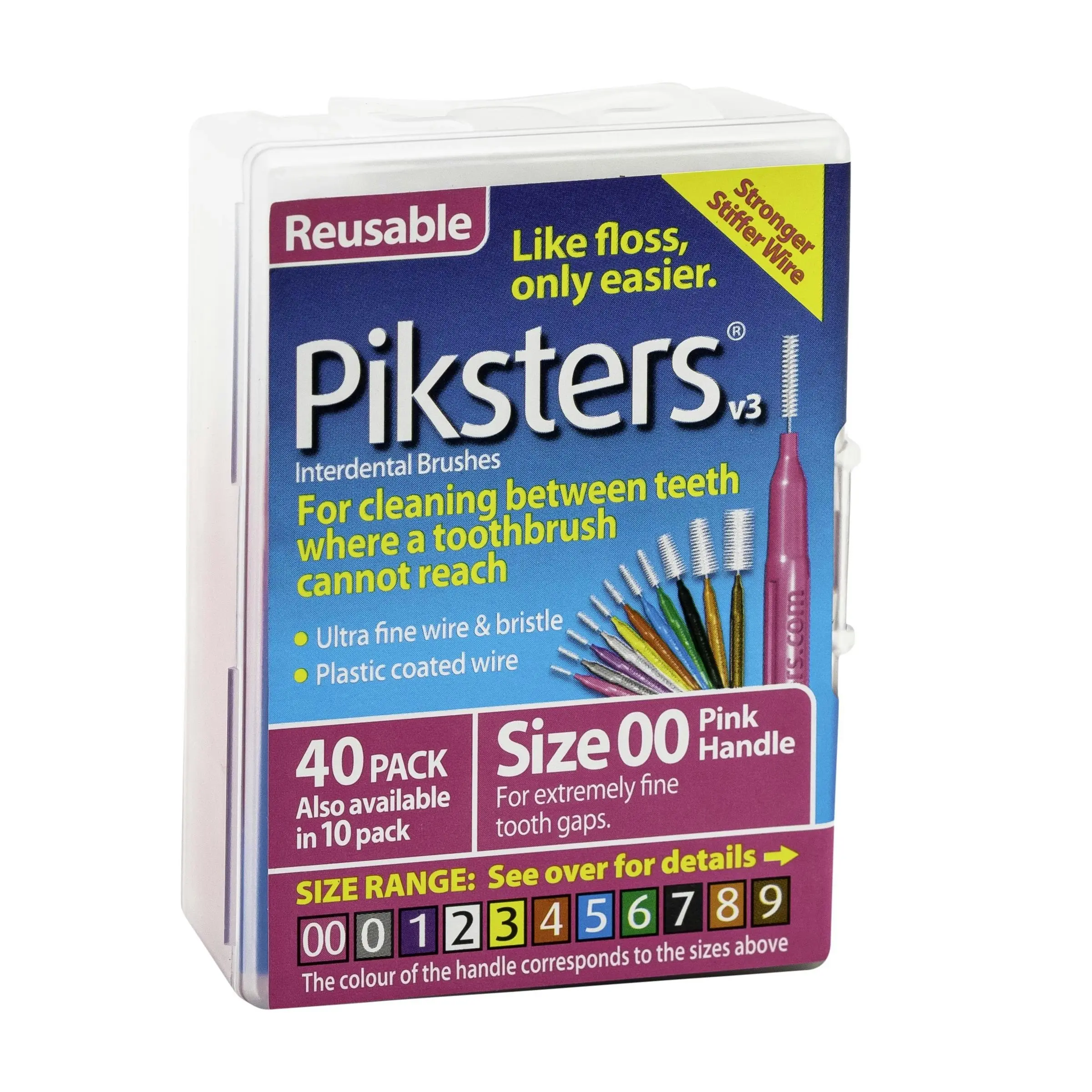 Piksters Interdental Brush Size 00 Pink 40 Pack