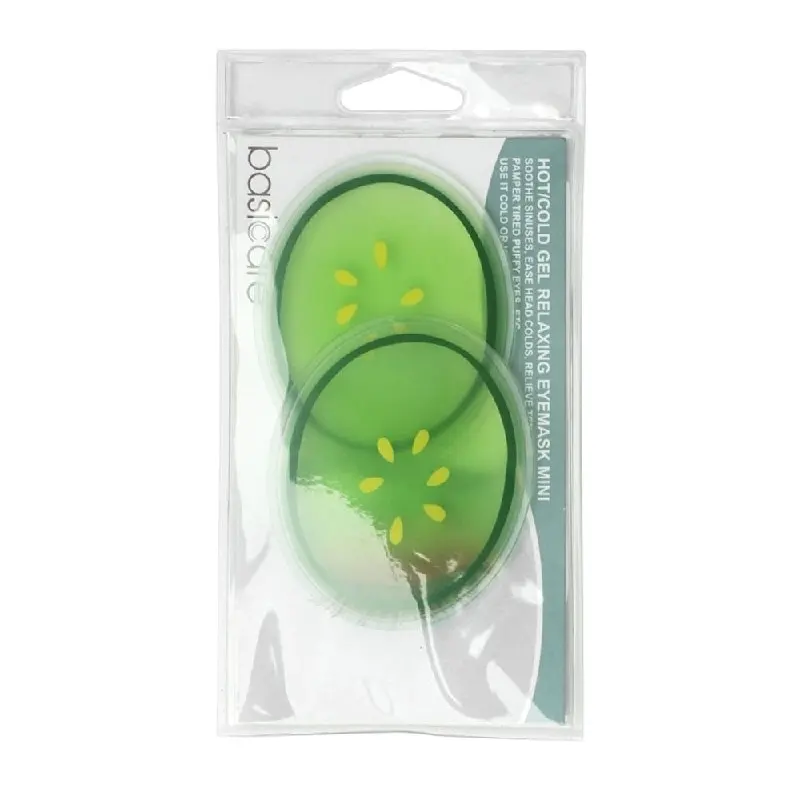 Basicare Hot Cold Soothing Mini Eye Gel Mask Cucumber Cosmetic Treatment