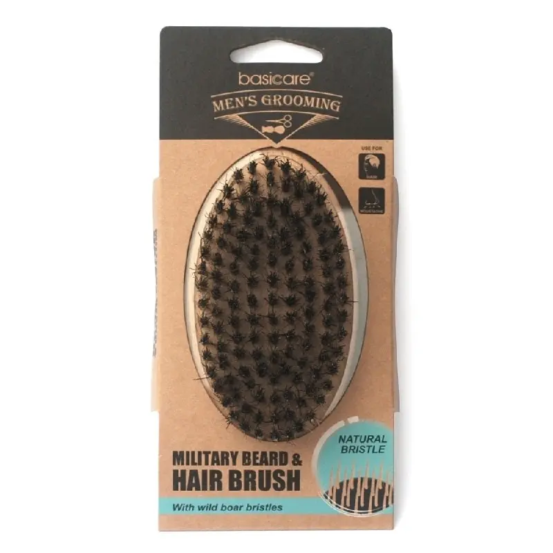 Basicare Military Beard & Hair Brush