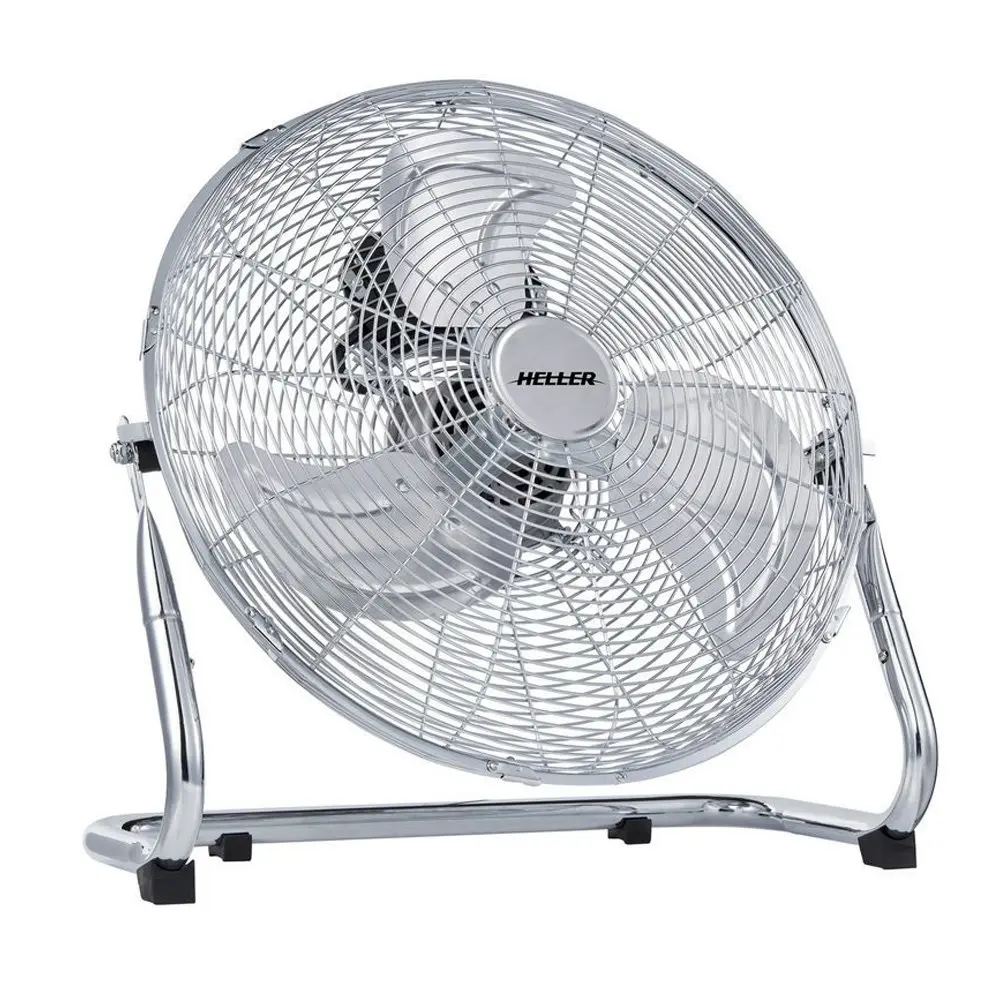 Heller 45cm Floor/Desk High Velocity Air Cooler Fan/Cooling/Circulator Chrome