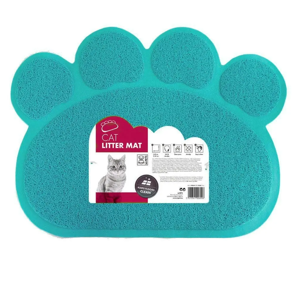 M-Pets 60cm Paw Cat Litter Mat Pet Trapping Rug/Anti-Slip Catch Trapper Pad