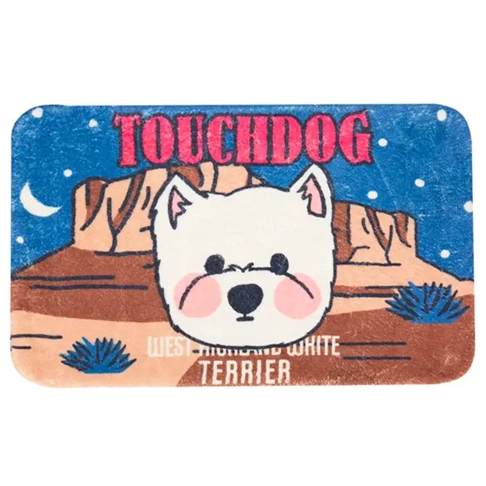 Touchdog 50cm Rectangle Gripped Pet/Cat/Dog Resting Sleeping Mat/Pad Terrier