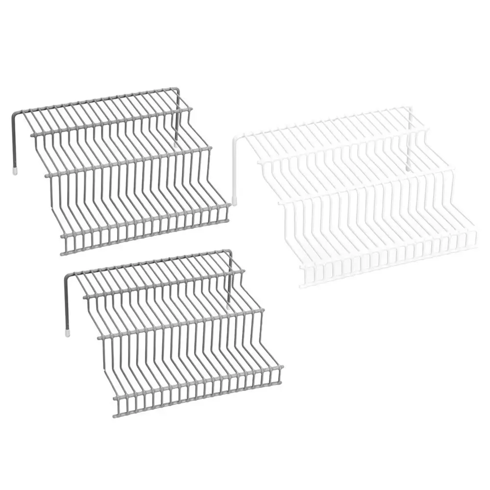 3x Boxsweden Wire Spice Rack 3 Tier 26cm Condiments Storage Organiser Assorted