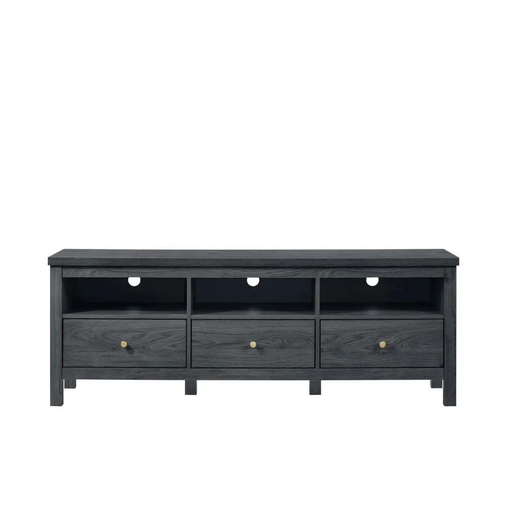 Design Square Waldo Entertainment Unit TV Stand 160cm W/ 3-Drawers - Grey Oak