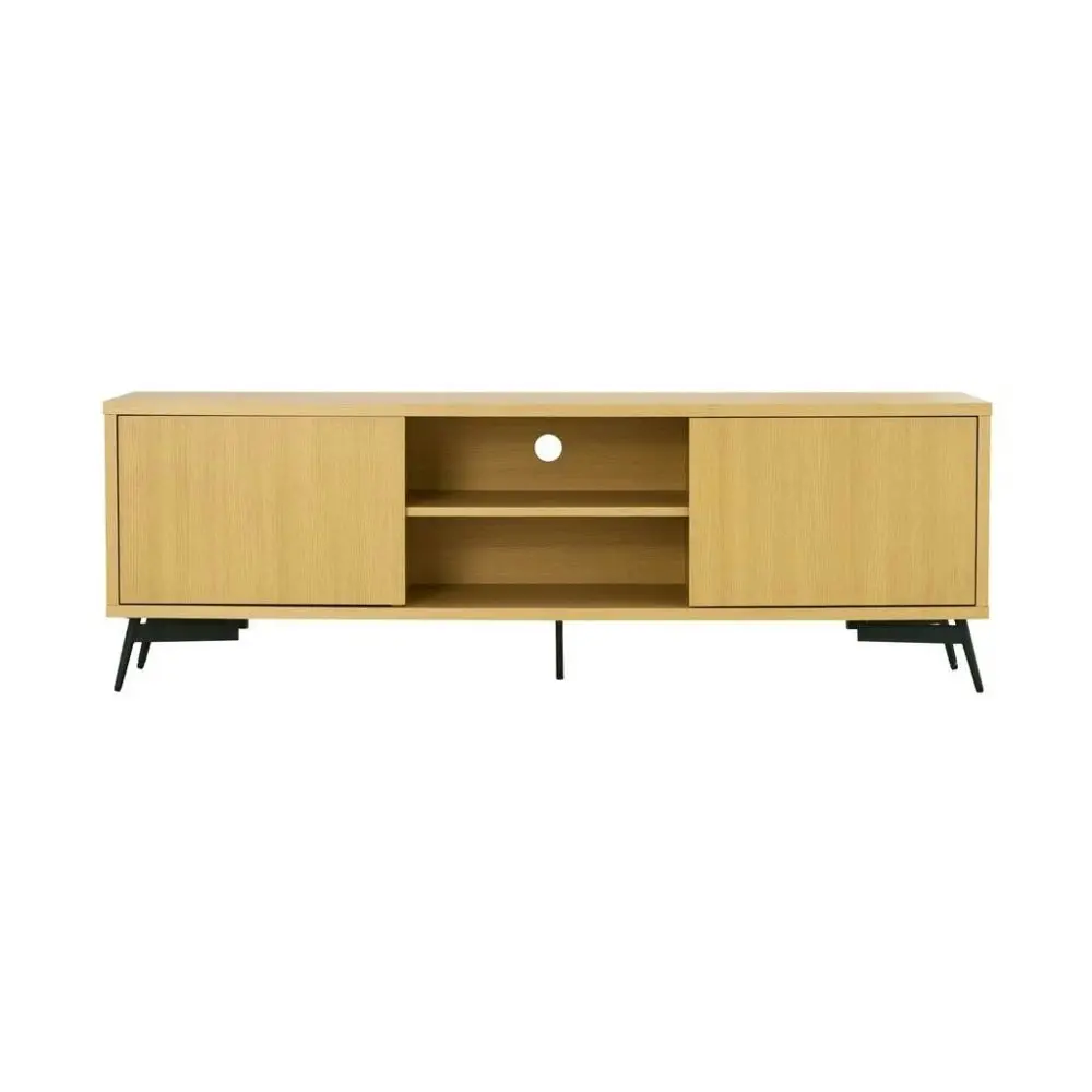 HomeStar Ponti 2-Doors TV Stand Cabinet Entertainment Unit 178cm - Natural