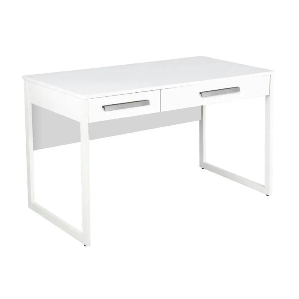 Maestro Furniture Ashley Computer Study Writing Home Office Desk W/ 2-Drawers - White