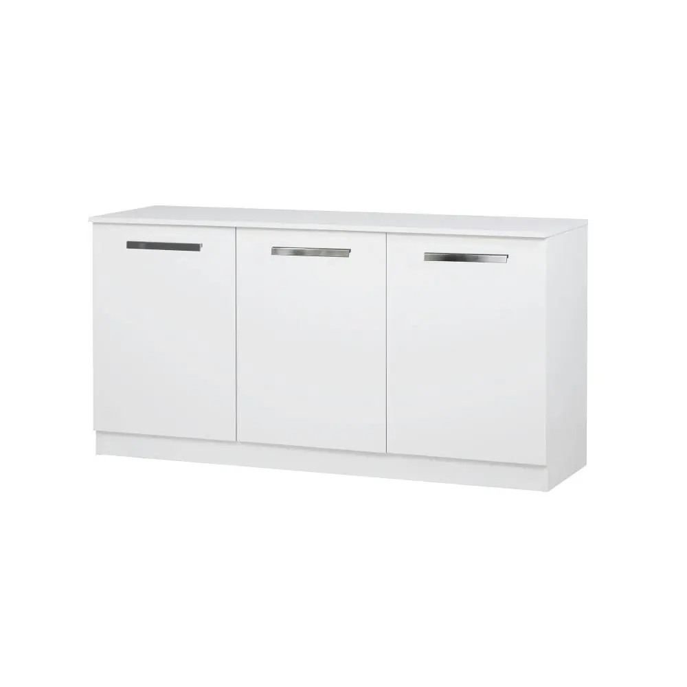 Maestro Furniture Alice Modern 3-Doors Credenza Office Storage - White