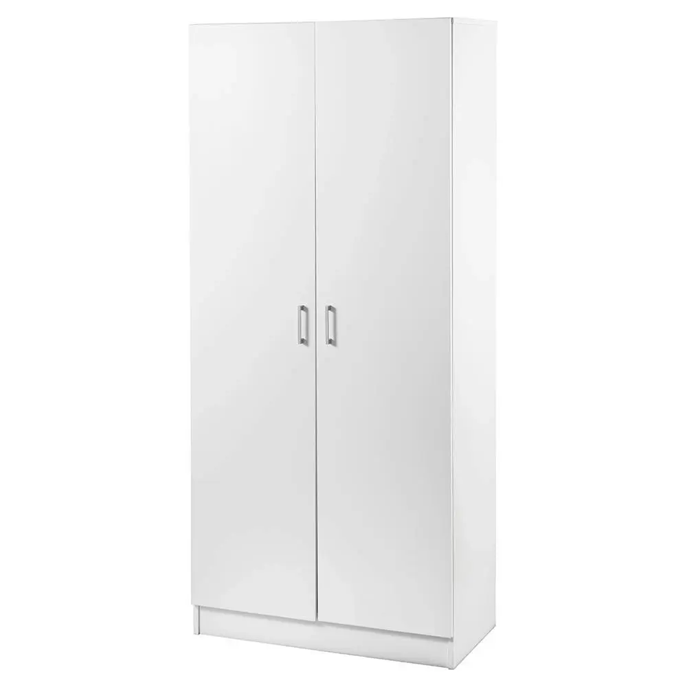 Lovisa Scandinavian Double Door Multipurpose Cupboard Storage Cabinet - White