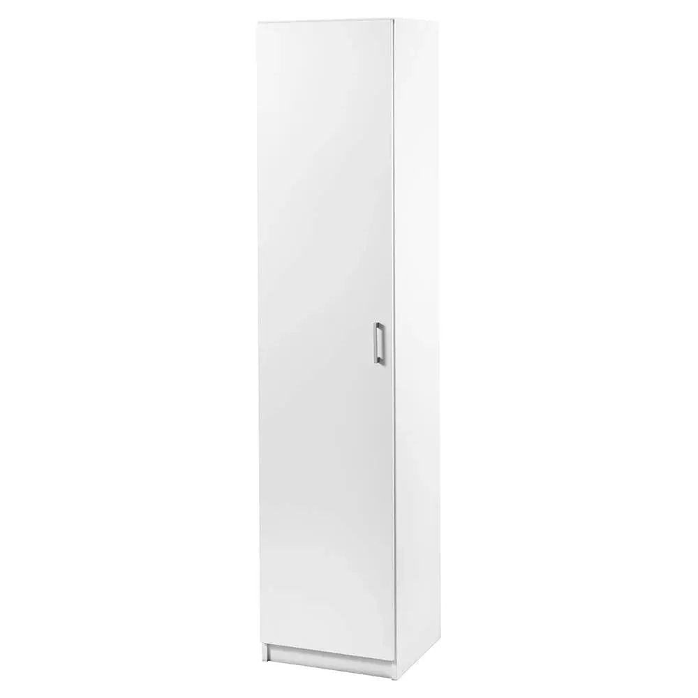 Lovisa Scandinavian Single Door Multipurpose Cupboard Storage Cabinet - White