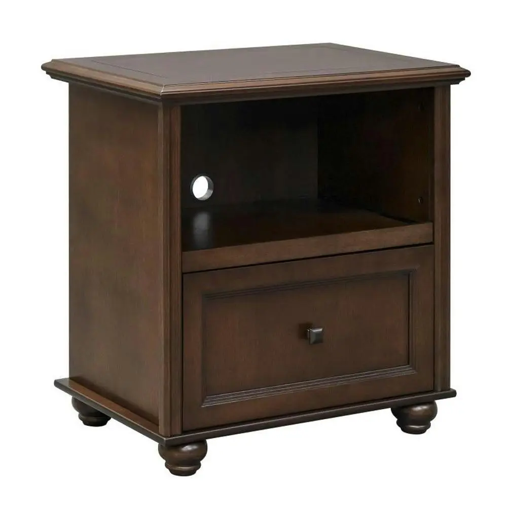 Maestro Furniture Stanford Printer Cart Filing Cabinet Office Storage - Walnut