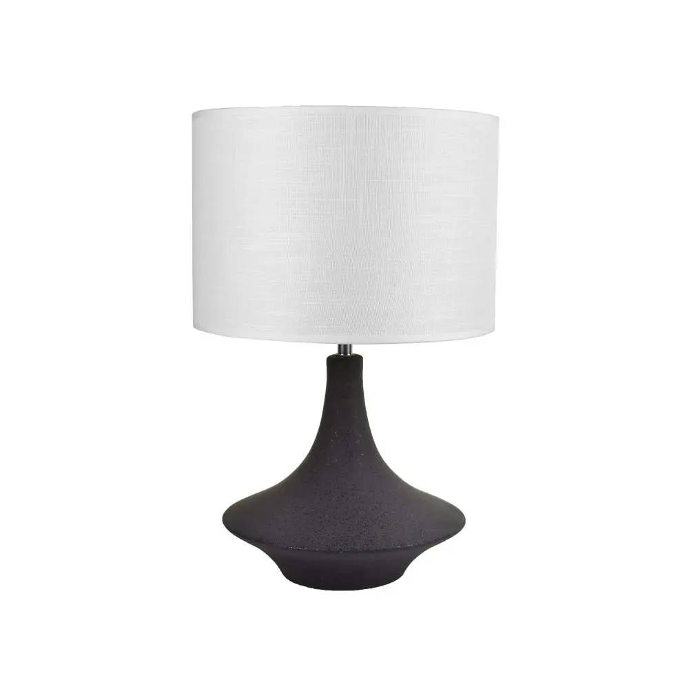 Symphony Curvy Modern Ceramic Table Lamp Light Small Black